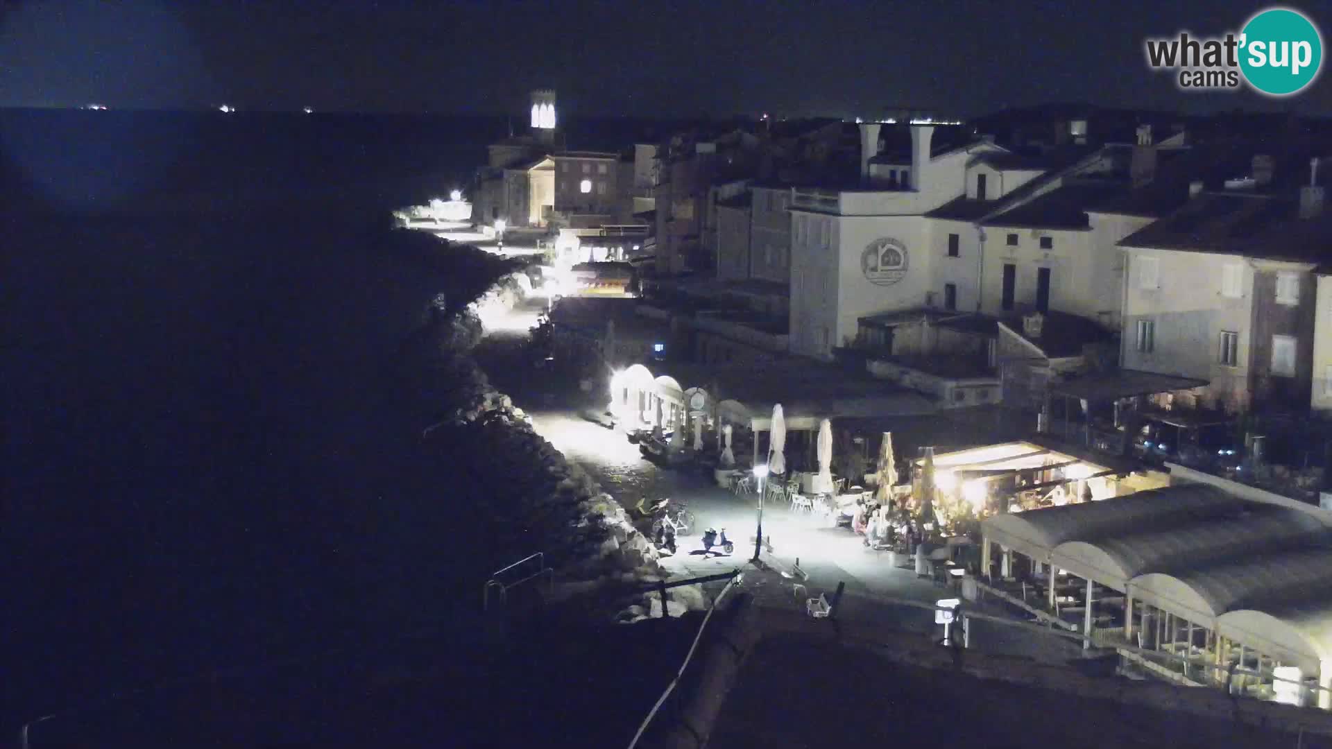 PIRAN Webcam | Strandpromenade Punta | Hotel Piran