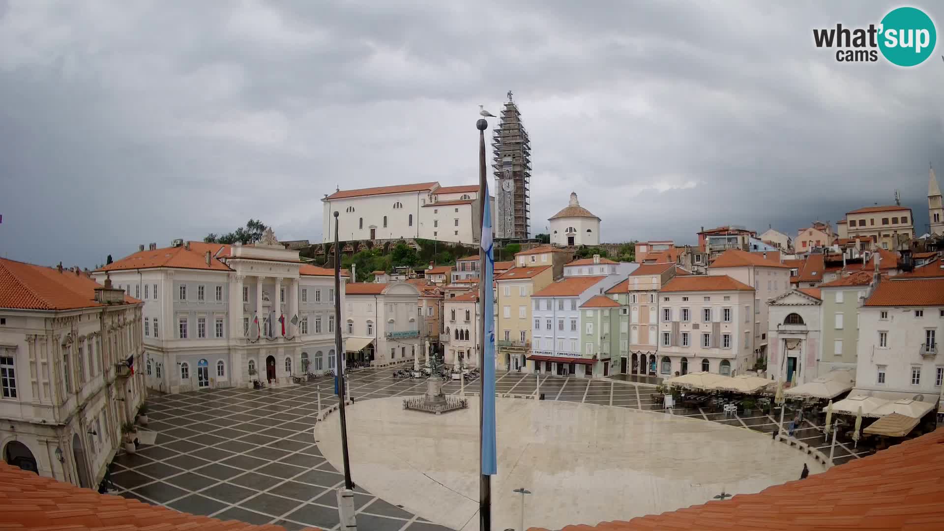 Webcam Live Pirano ( Piran )- Piazza Tartini