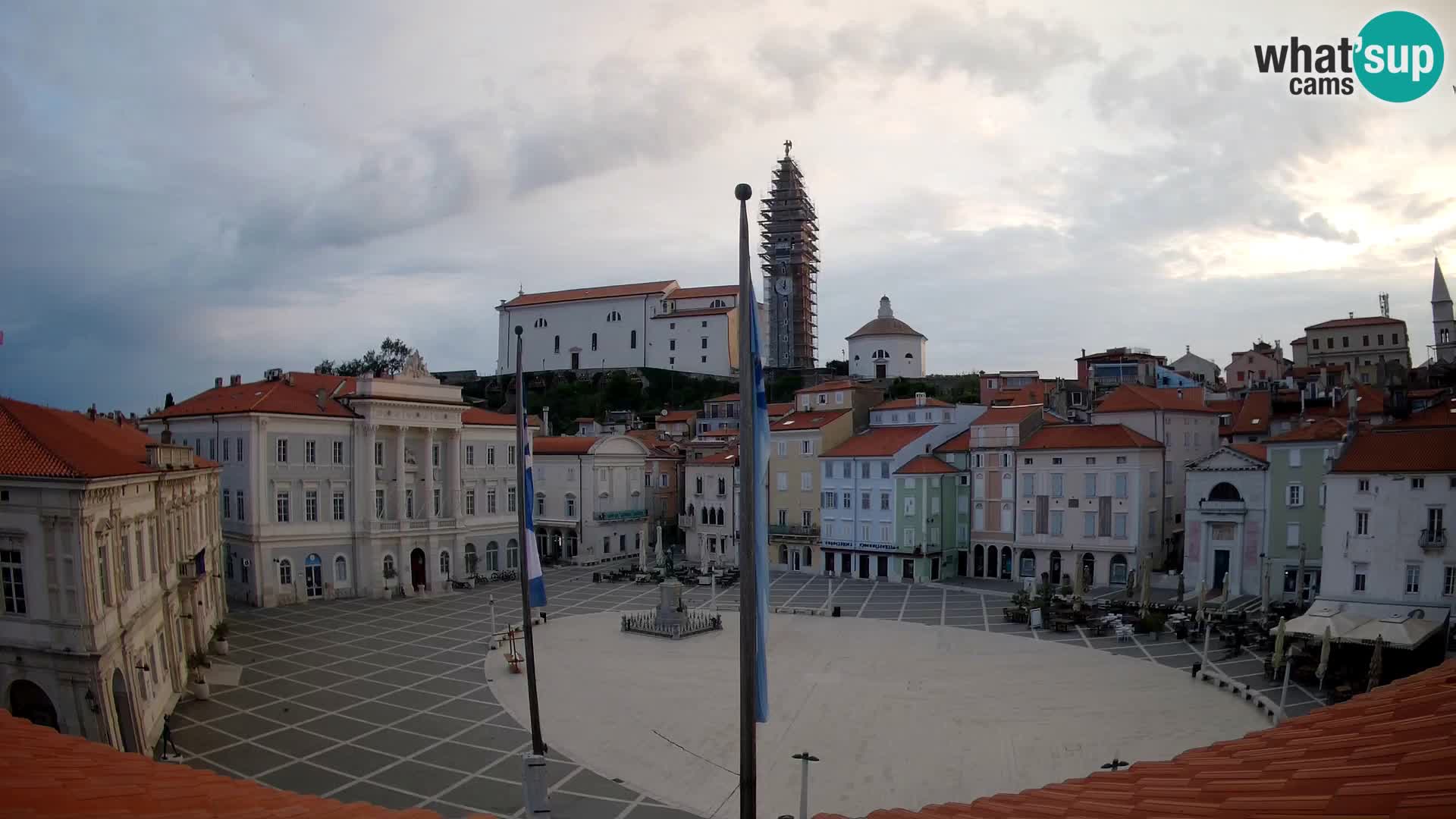 Webcam Piran – Plaza Tartini “Mestna Kavarna”
