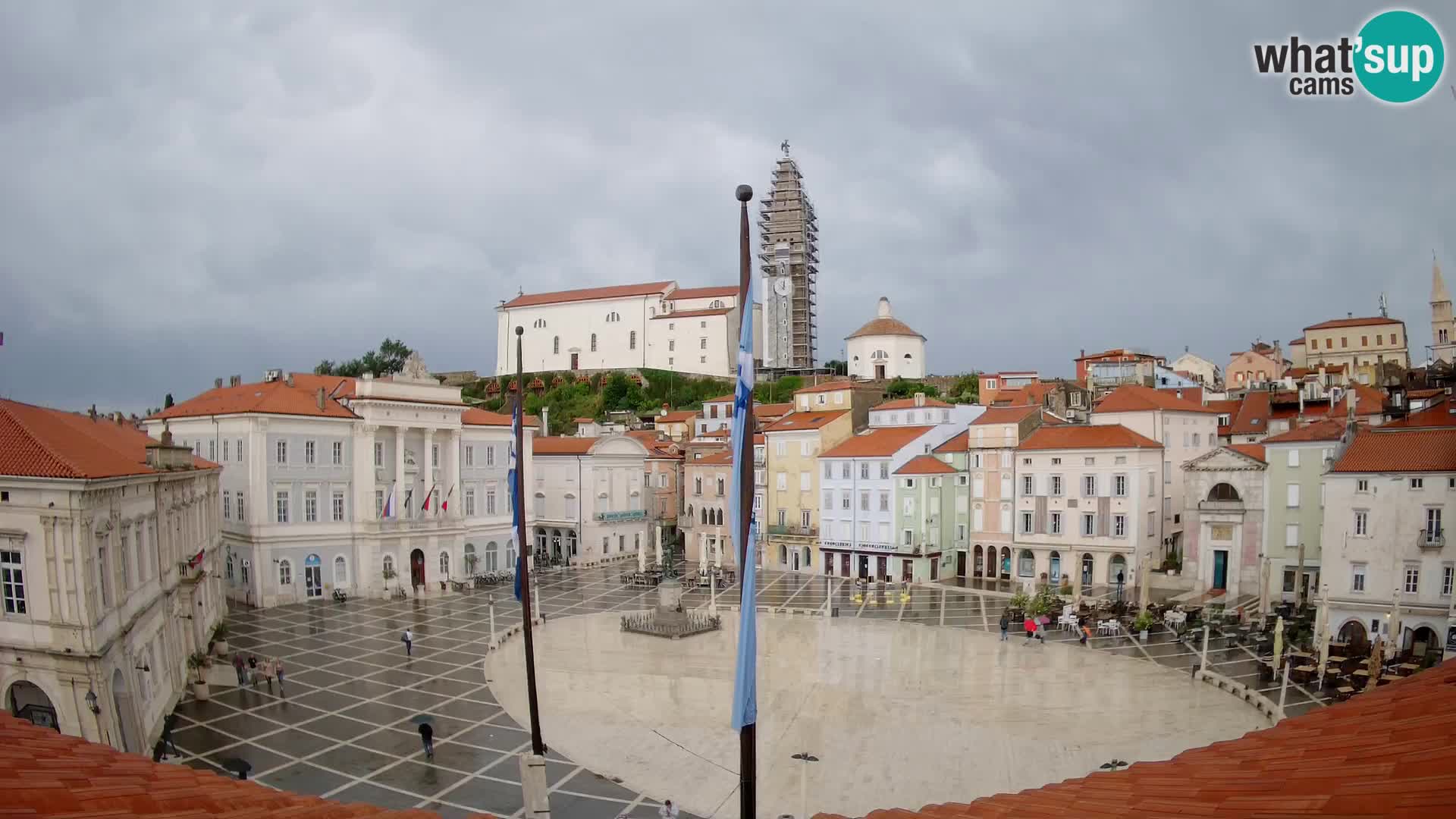 Webcam Pirano – Piazza Tartini dalla “Mestna Kavarna”
