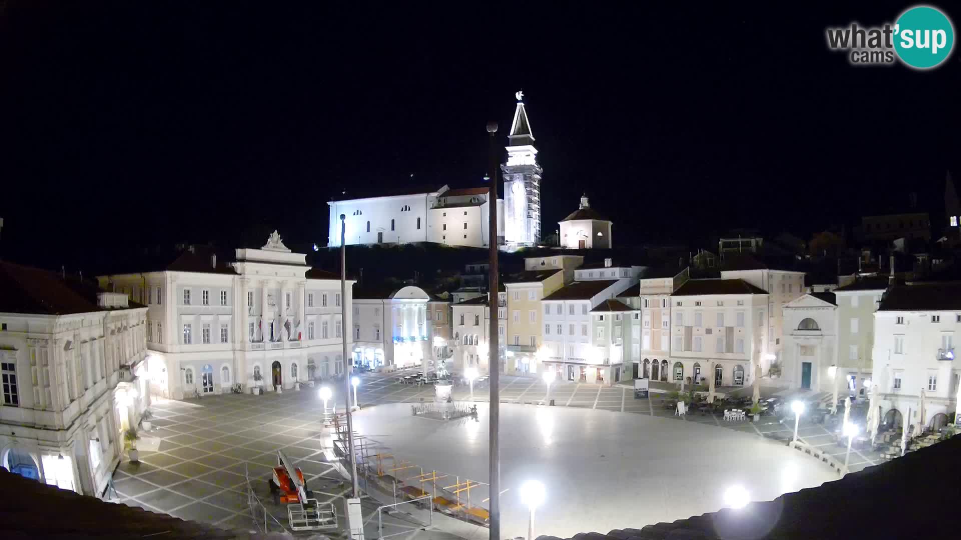 Webcam Live Pirano ( Piran )- Piazza Tartini