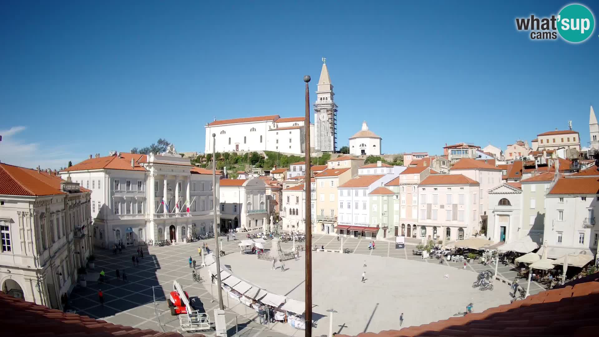 Webcam Live Pirano ( Piran )- Piazza Tartini