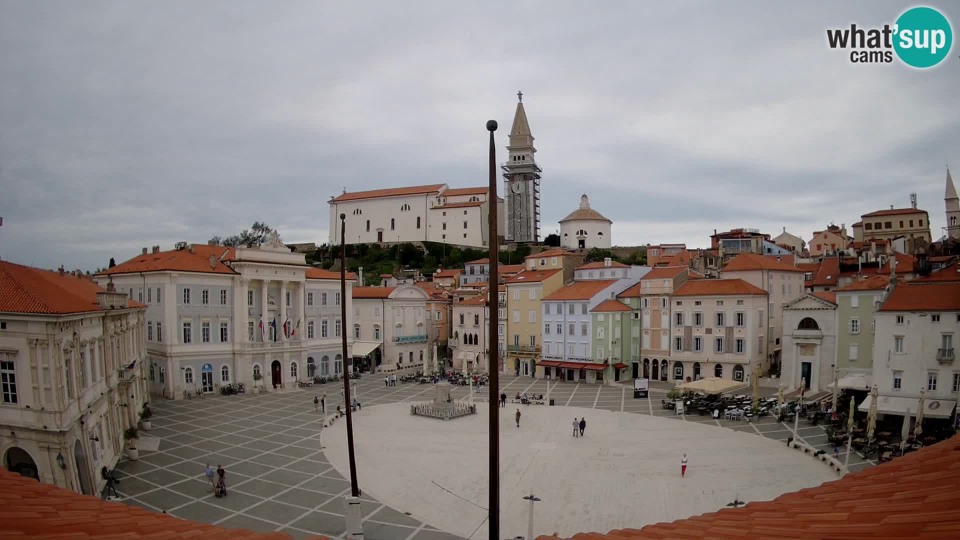 Webcam Pirano – Piazza Tartini dalla “Mestna Kavarna”