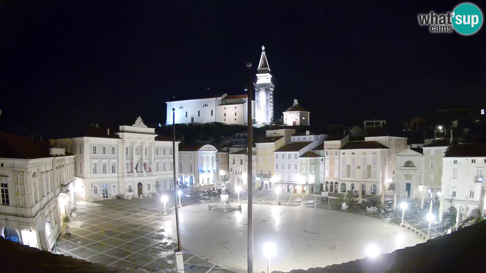 Live Webcam Piran – Tartini square – Art Hotel