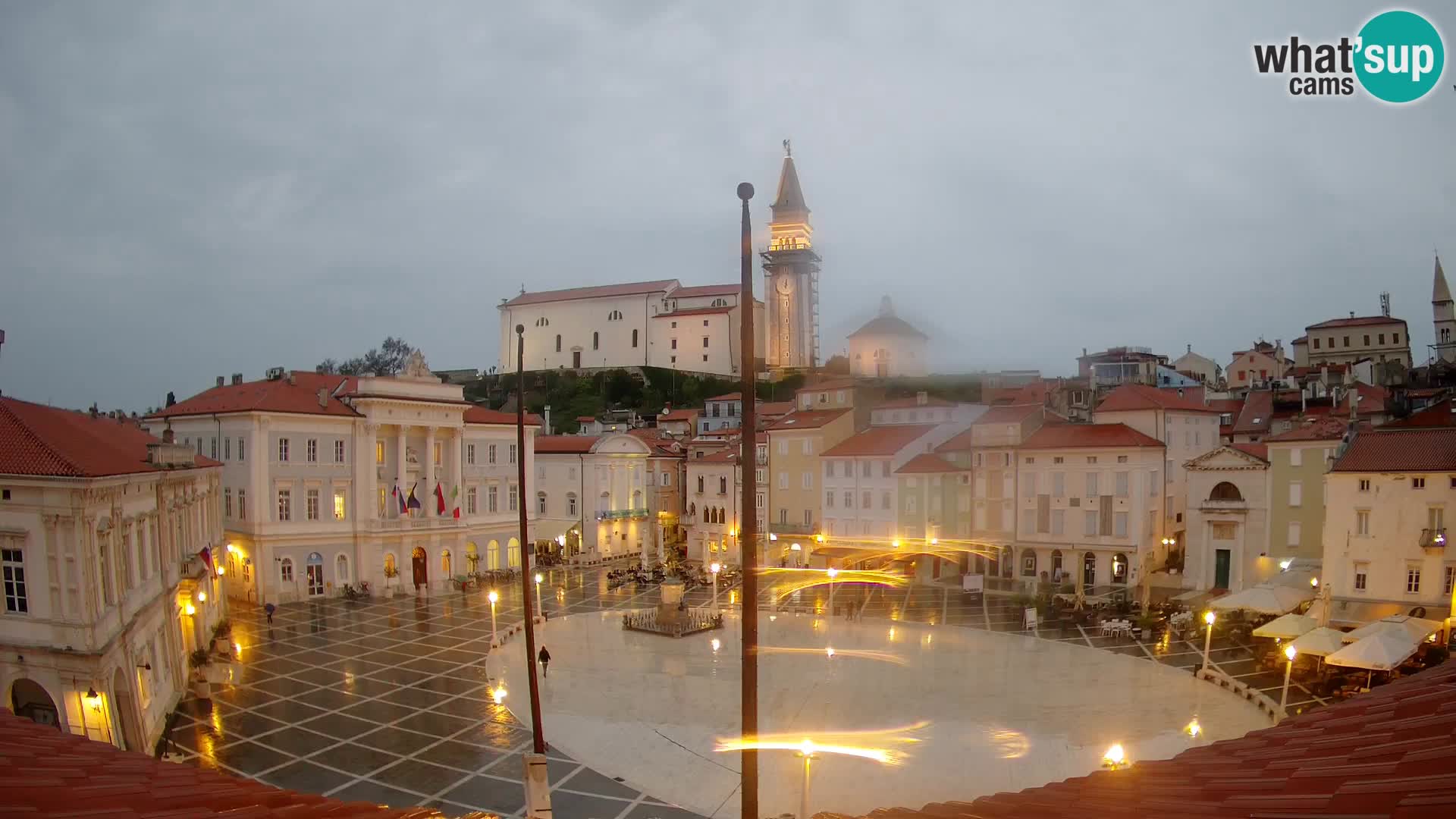 Webcam Pirano – Piazza Tartini dalla “Mestna Kavarna”