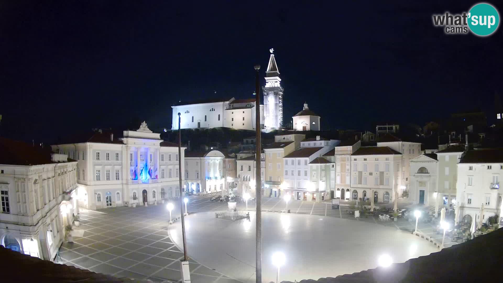 Webcam Live Pirano ( Piran )- Piazza Tartini