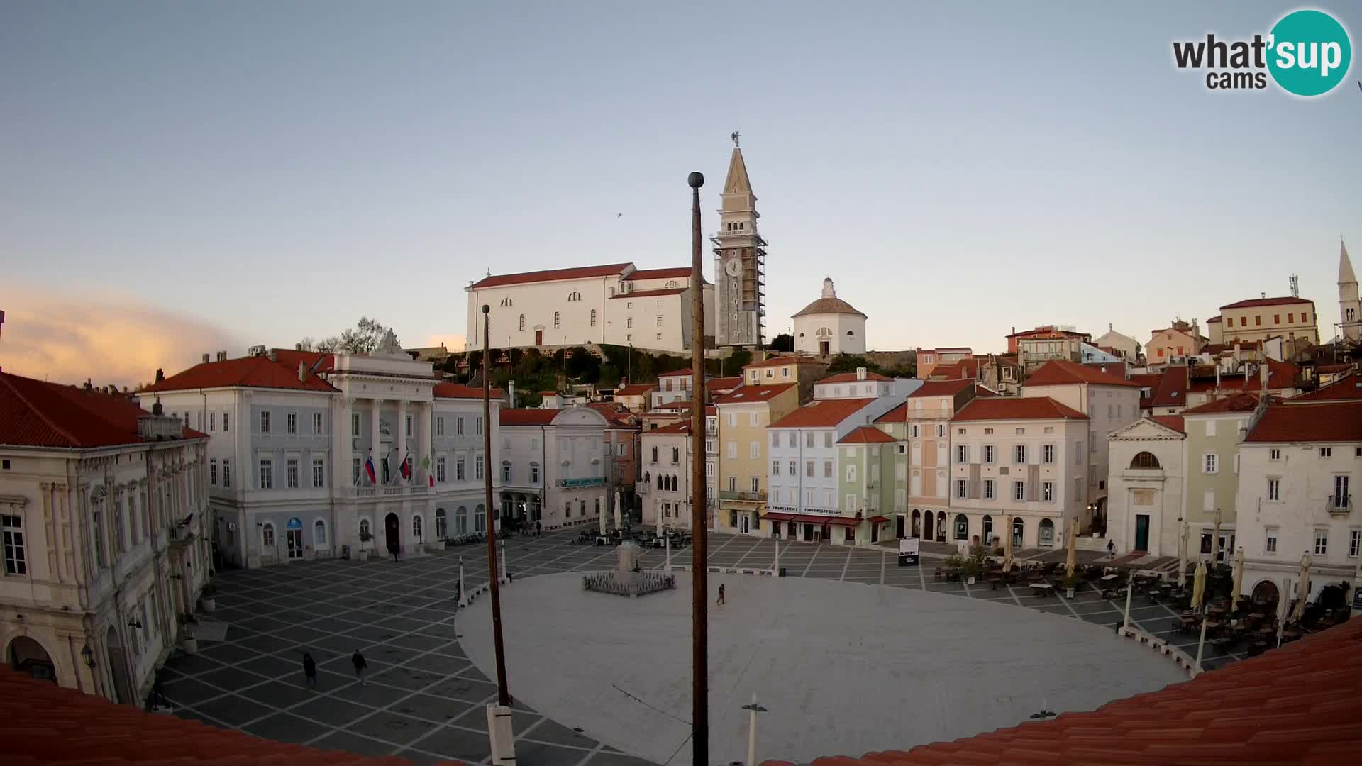 Webcam Pirano – Piazza Tartini dalla “Mestna Kavarna”