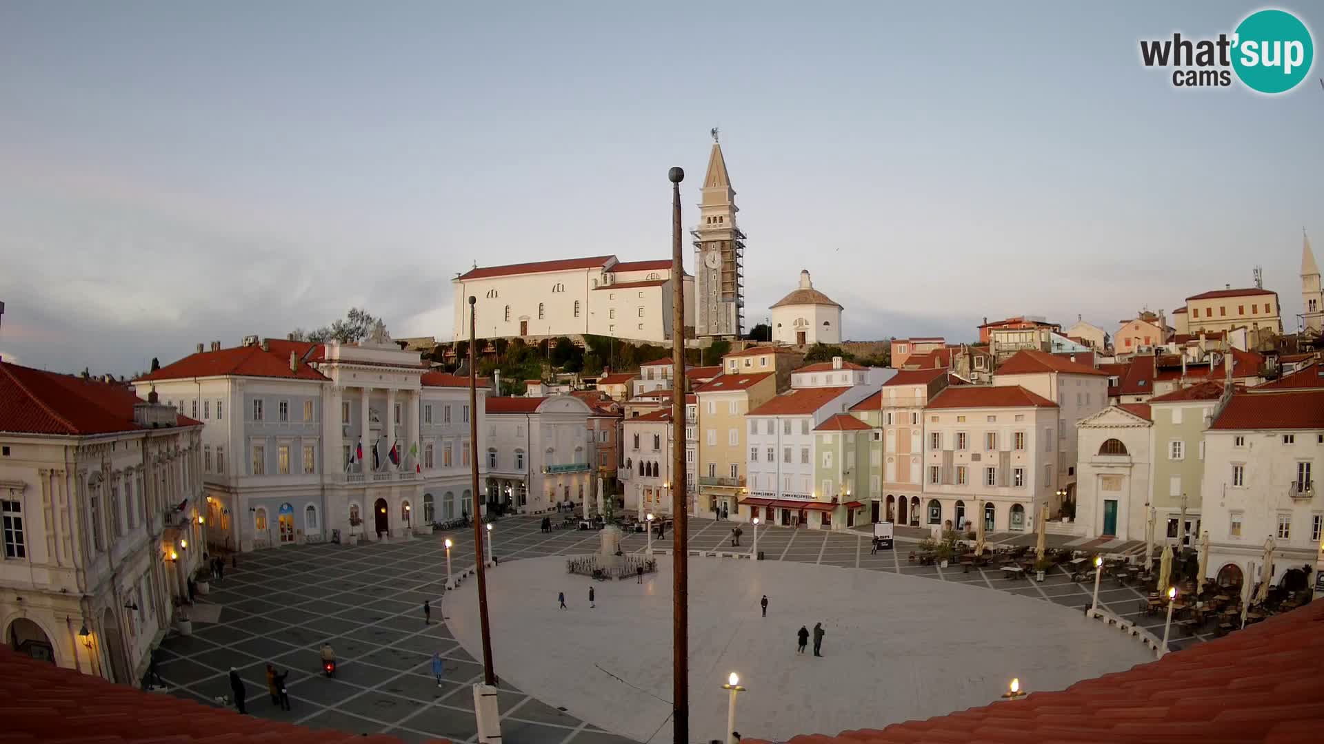 Webcam Pirano – Piazza Tartini dalla “Mestna Kavarna”