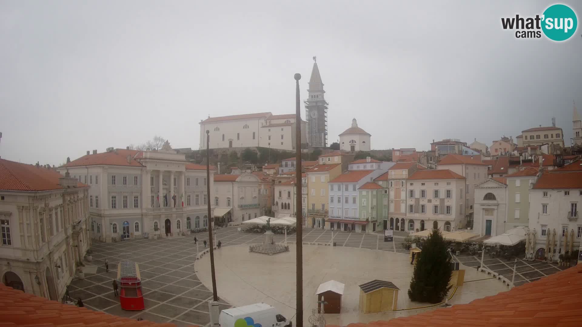 Webcam Pirano – Piazza Tartini dalla “Mestna Kavarna”