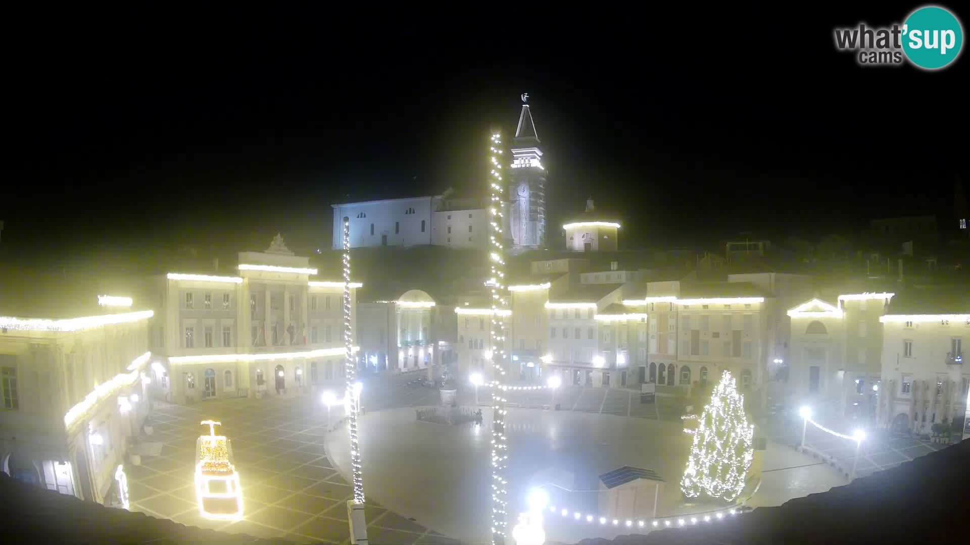 Webcam Pirano – Piazza Tartini dalla “Mestna Kavarna”