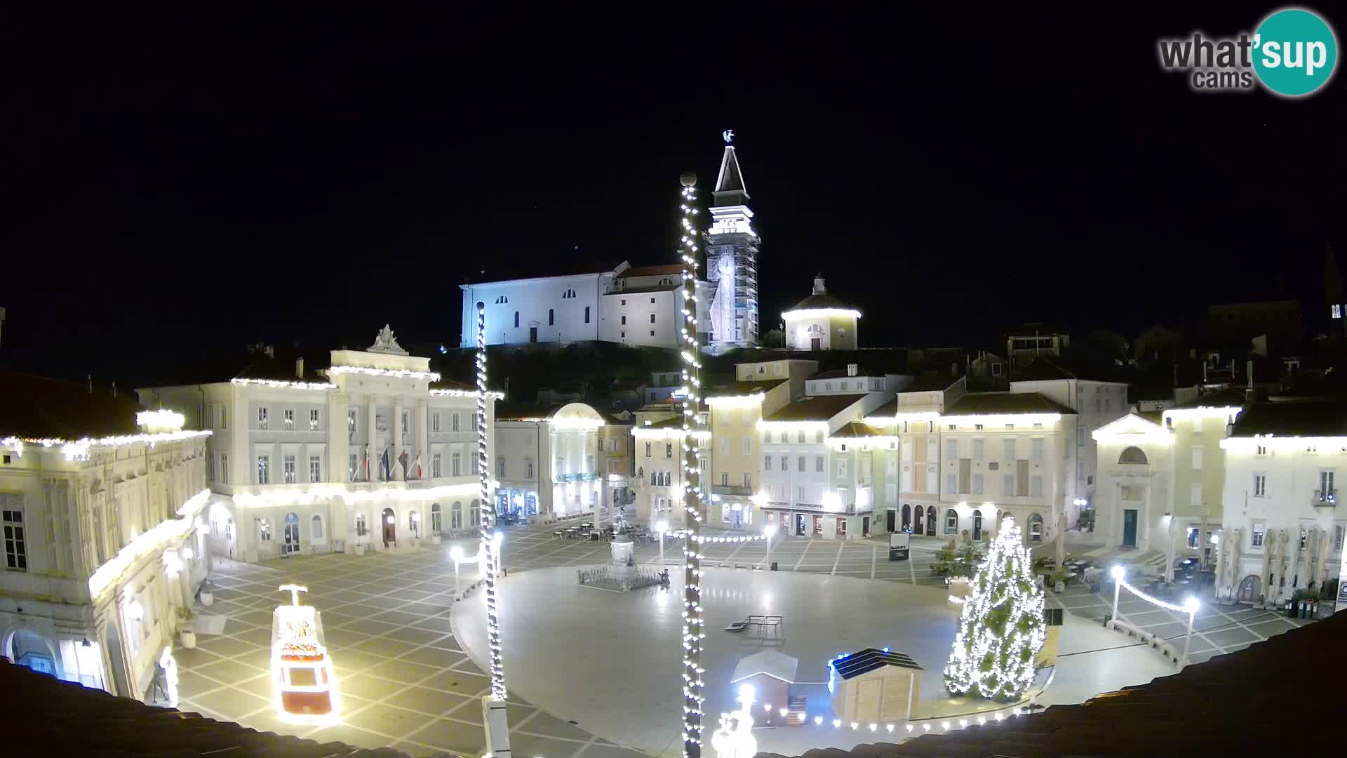 Webcam Live Pirano ( Piran )- Piazza Tartini