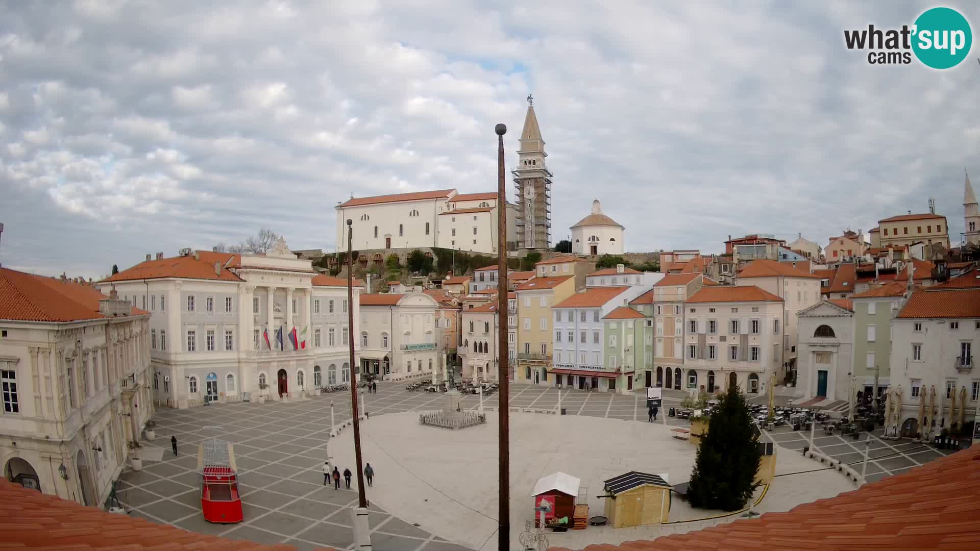 Webcam Pirano – Piazza Tartini dalla “Mestna Kavarna”