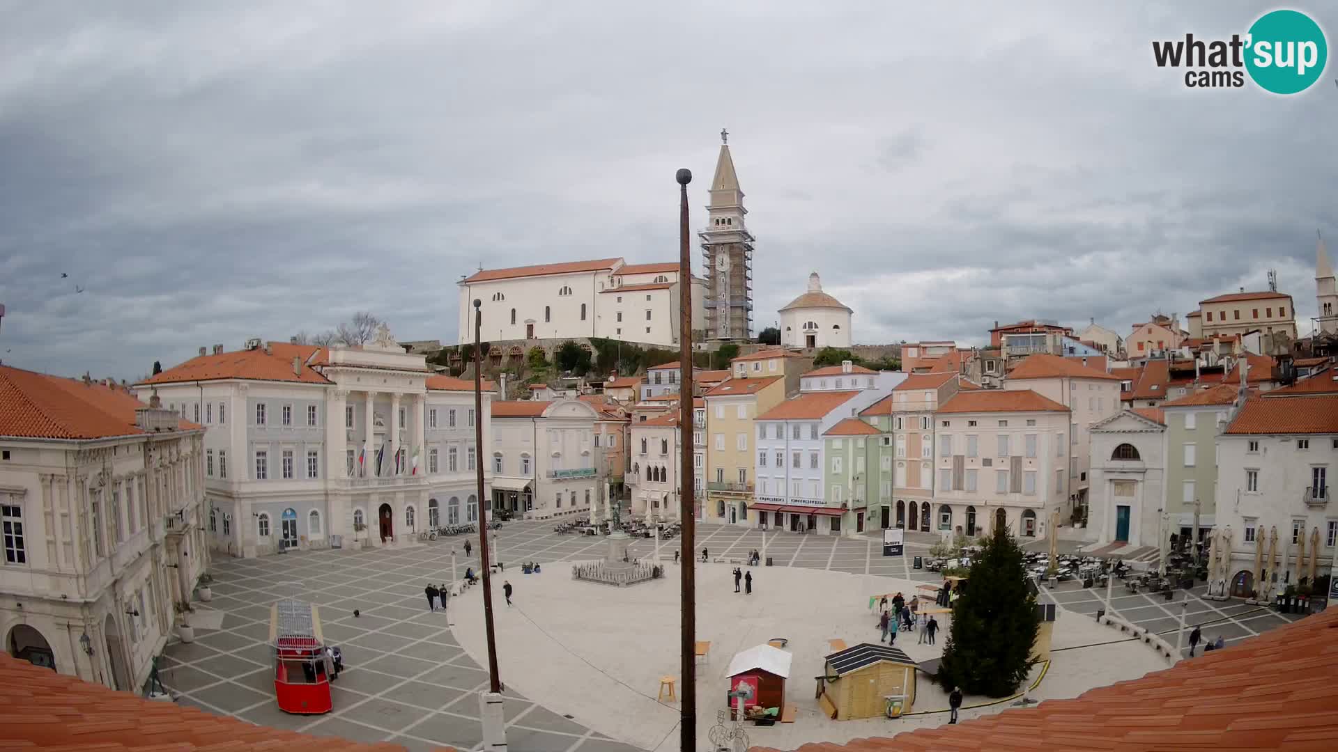 Webcam Pirano – Piazza Tartini dalla “Mestna Kavarna”