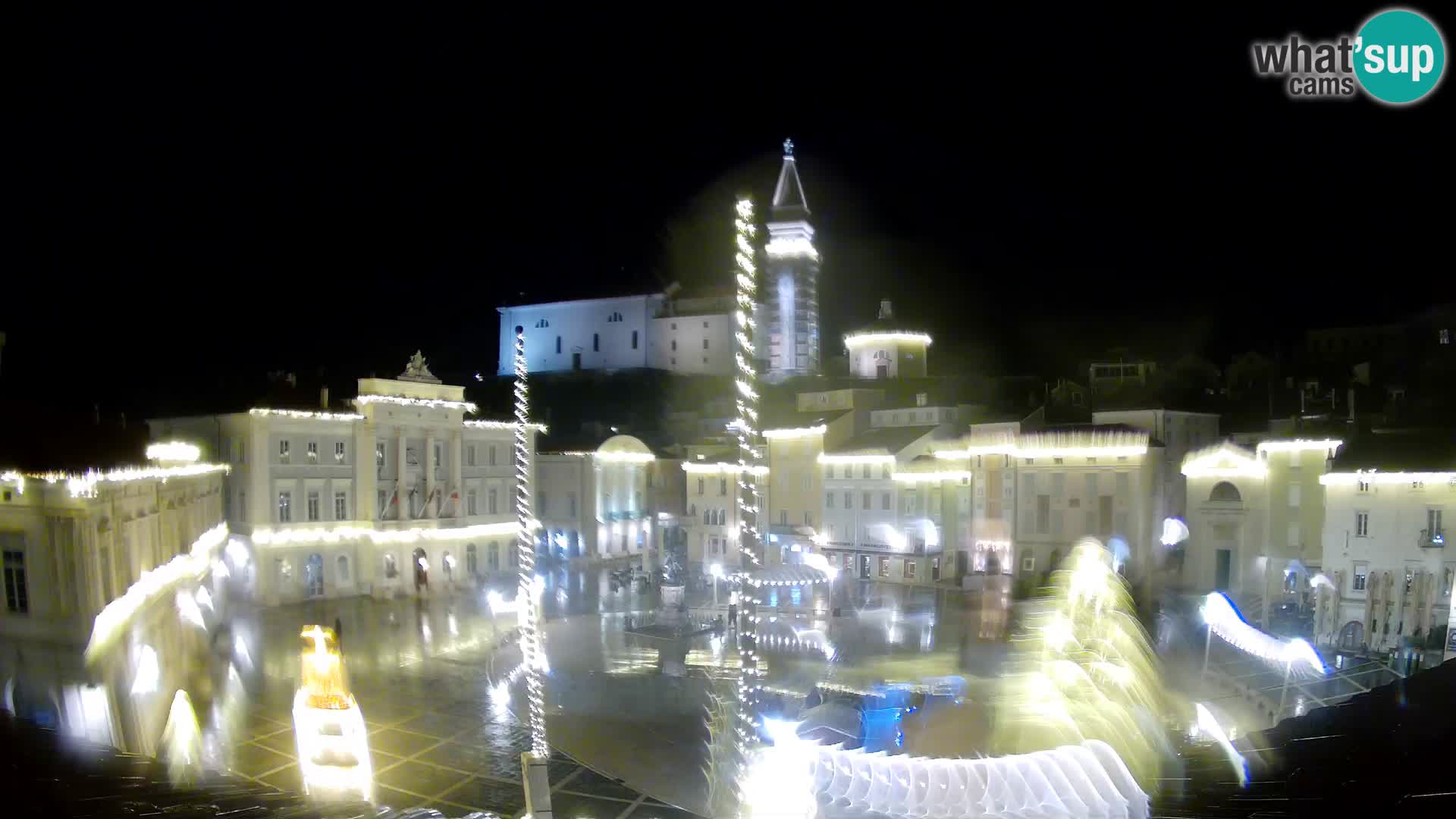 Webcam Pirano – Piazza Tartini dalla “Mestna Kavarna”