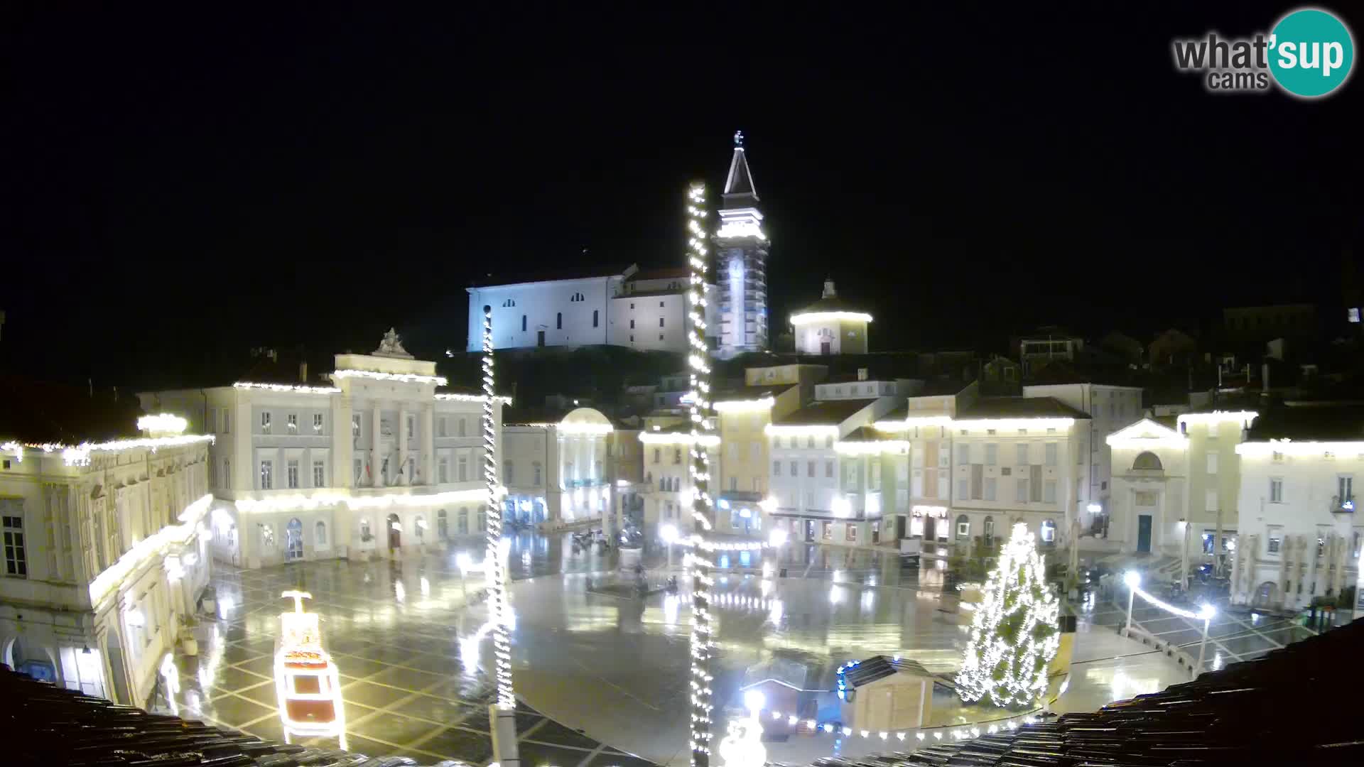 Webcam Pirano – Piazza Tartini dalla “Mestna Kavarna”