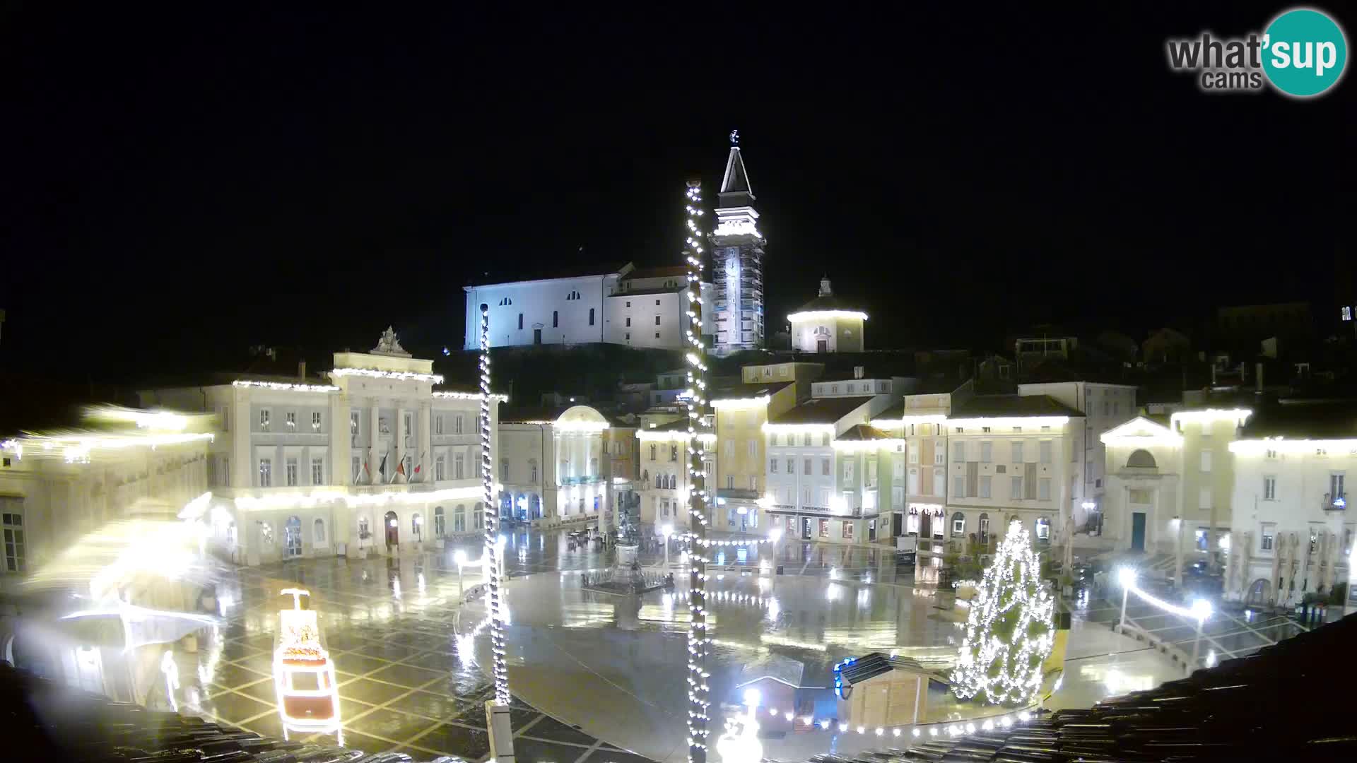 Webcam Pirano – Piazza Tartini dalla “Mestna Kavarna”