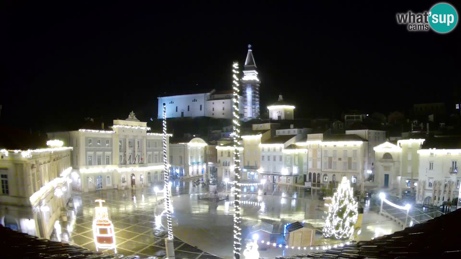 Webcam Pirano – Piazza Tartini dalla “Mestna Kavarna”