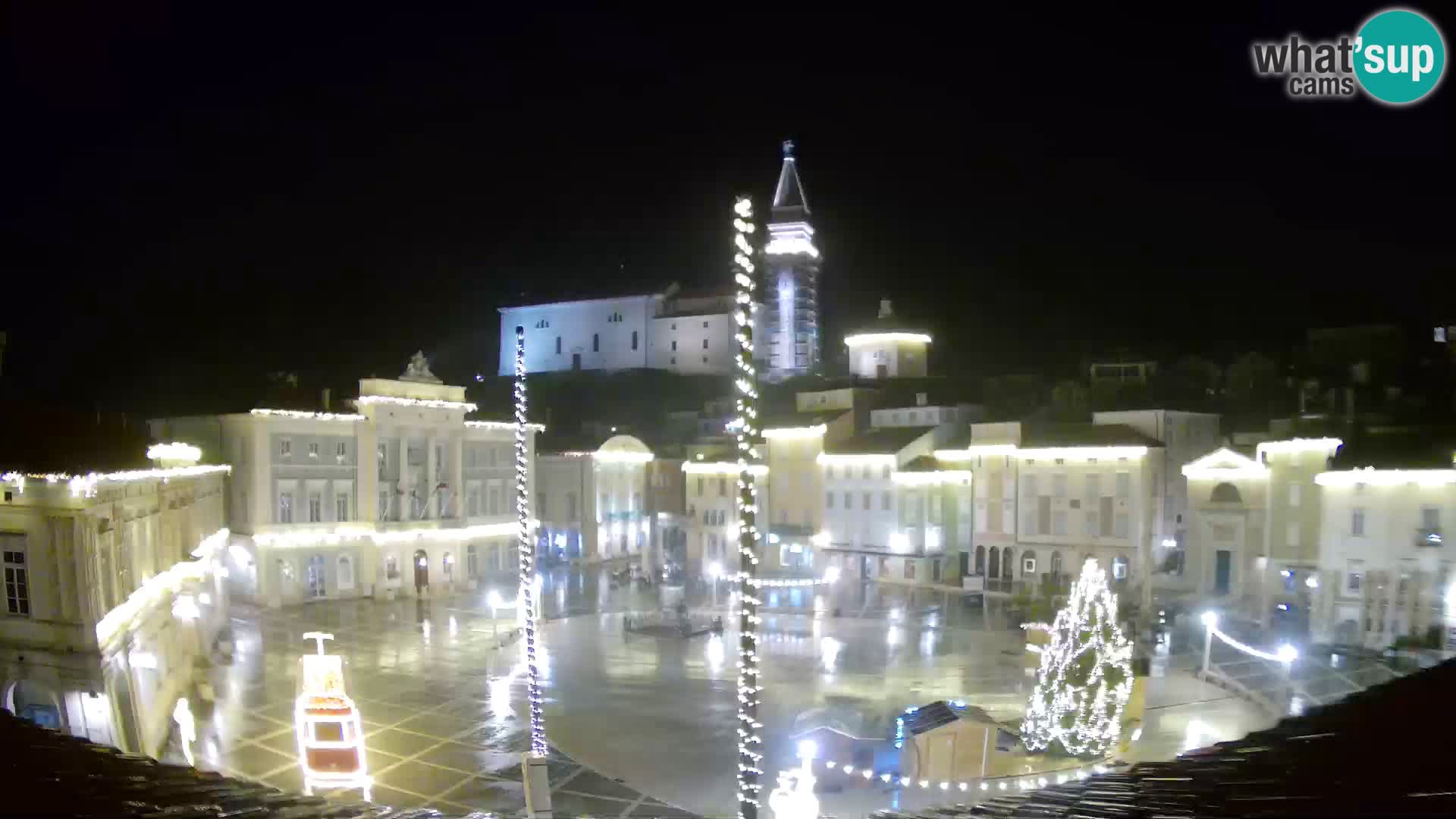 Webcam Pirano – Piazza Tartini dalla “Mestna Kavarna”