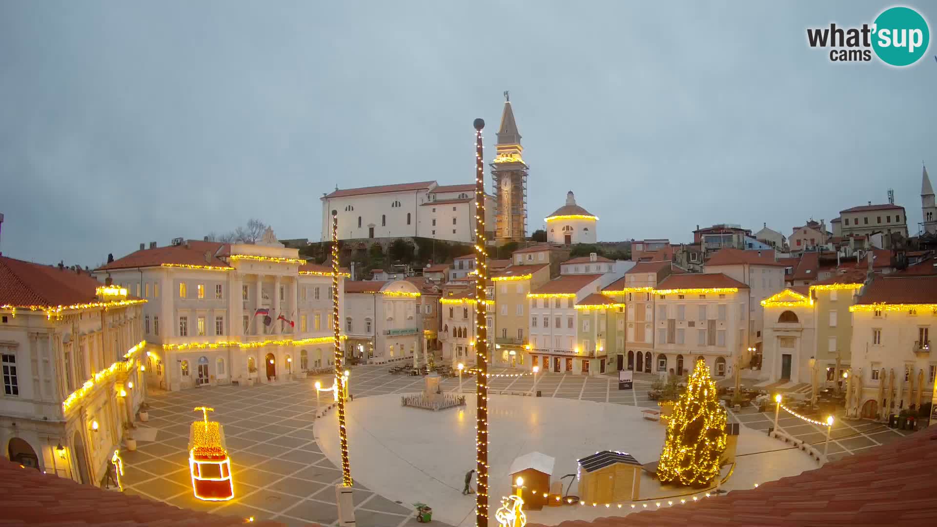 Webcam Live Piran – Carre Tartini “Mestna Kavarna”