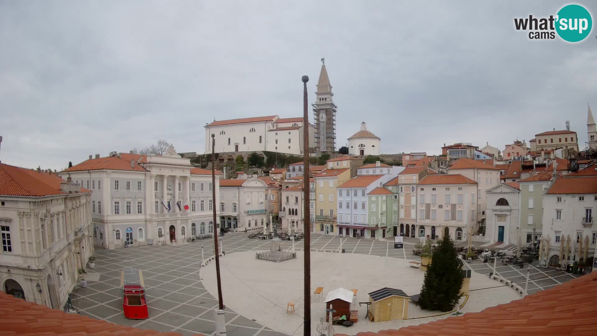 Webcam Piran – Plaza Tartini “Mestna Kavarna”