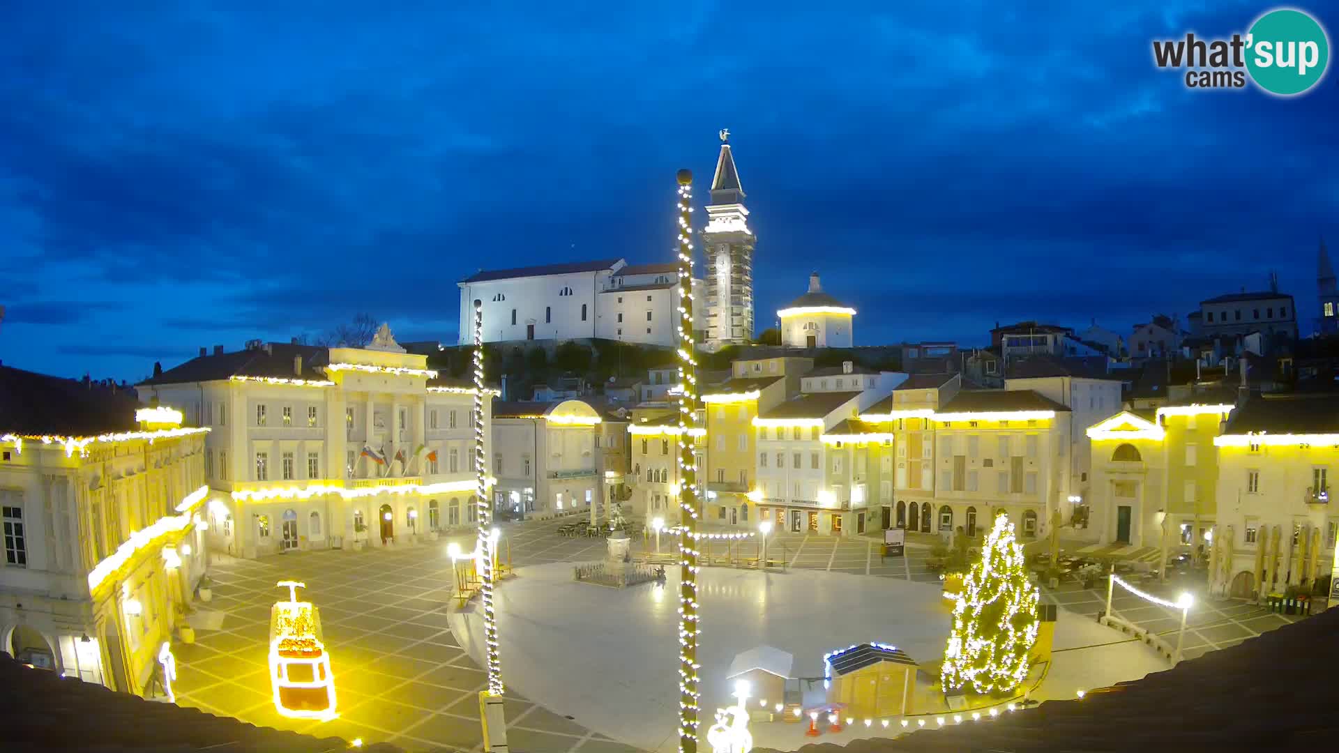 Kamera Piran v Živo – Tartinijev trg