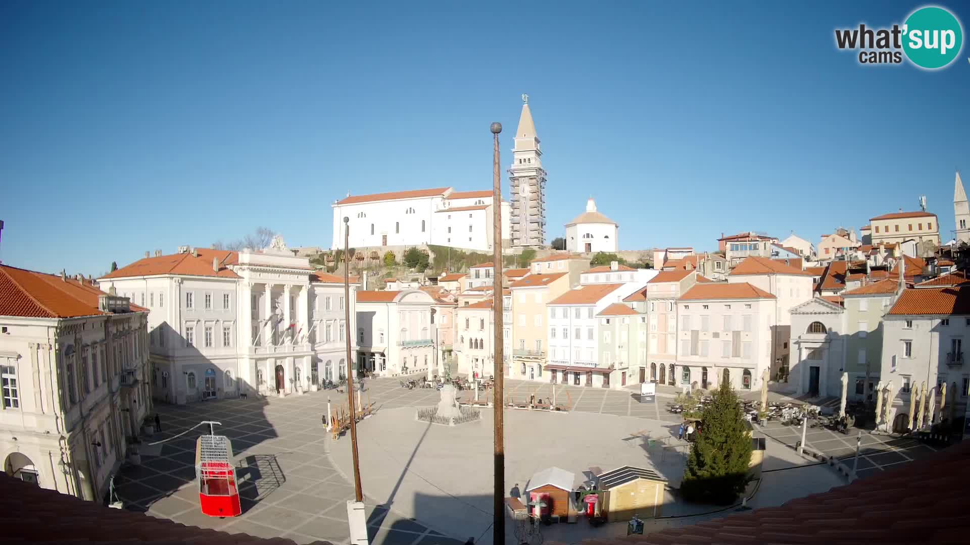 Live Webcam Piran – Tartini square – Art Hotel