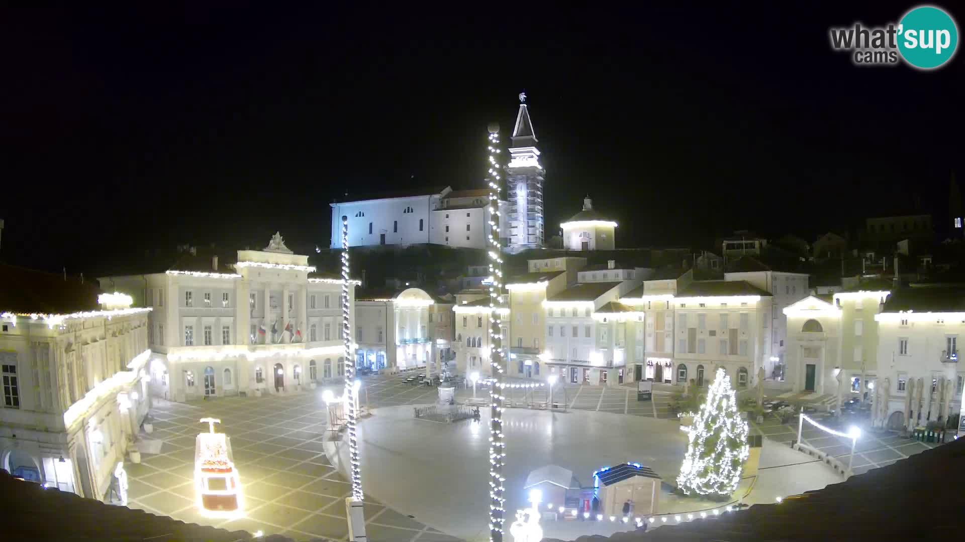 Webcam Pirano – Piazza Tartini dalla “Mestna Kavarna”