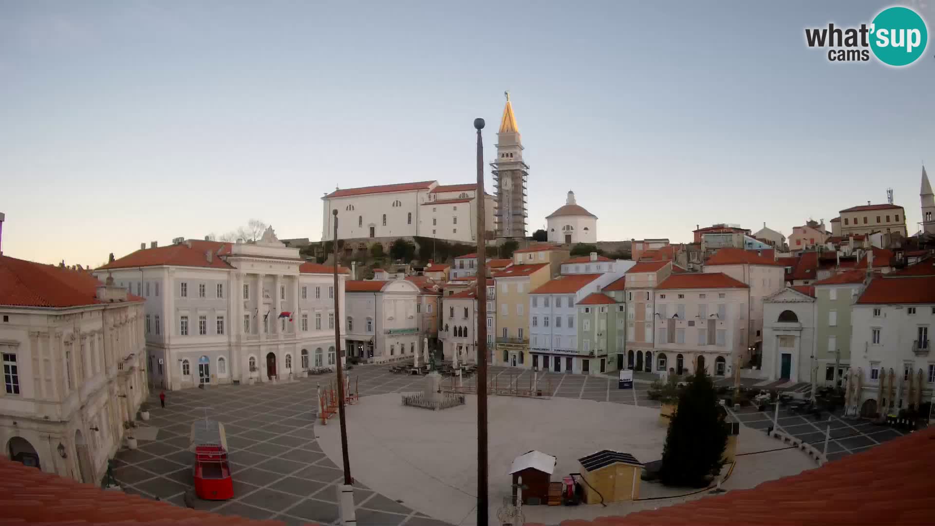 Live Webcam Piran – Tartini square – Art Hotel