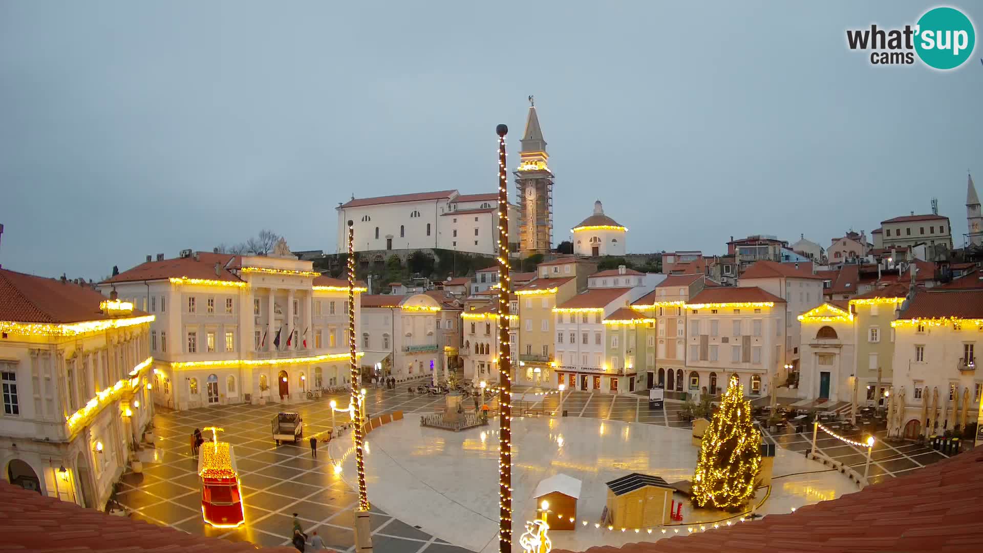 Live Webcam Piran – Tartini square – Art Hotel