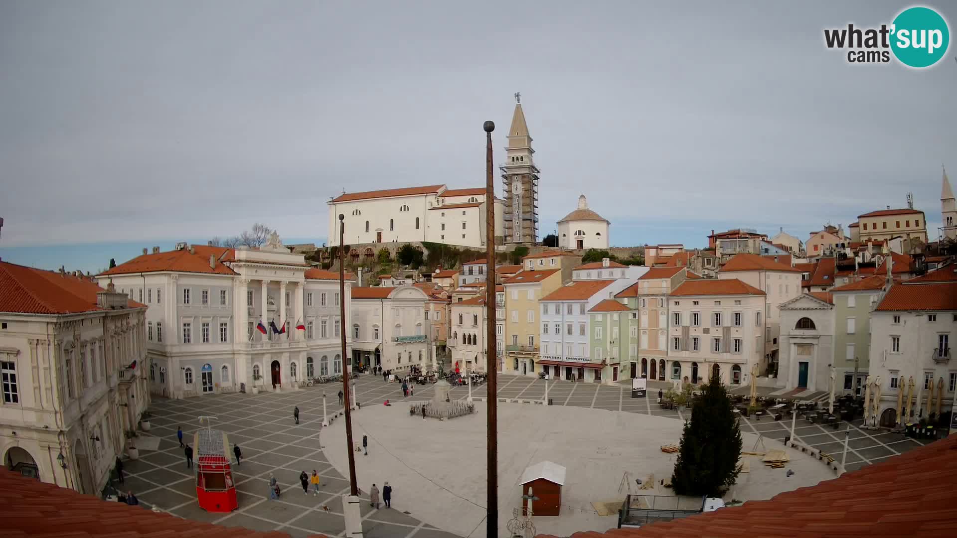 Webcam Live Piran – Carre Tartini “Mestna Kavarna”