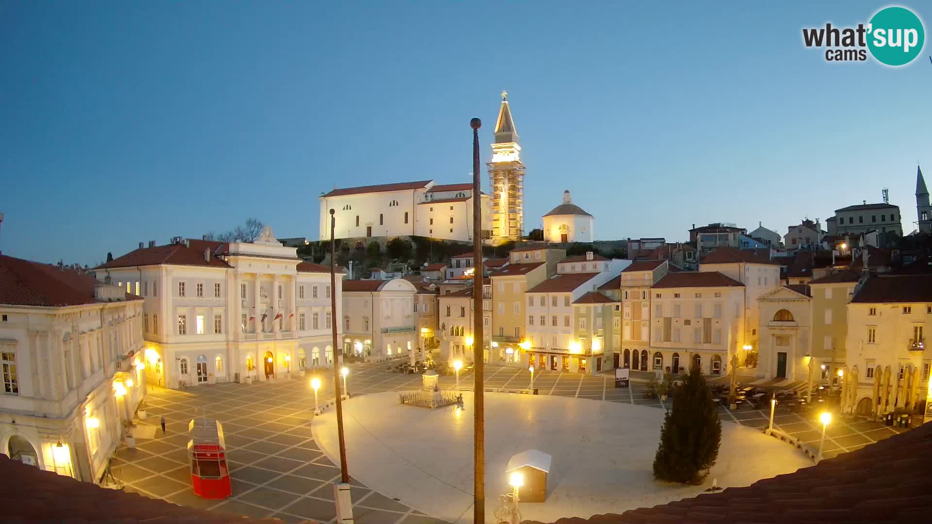 Live Webcam Piran – Tartini square – Art Hotel