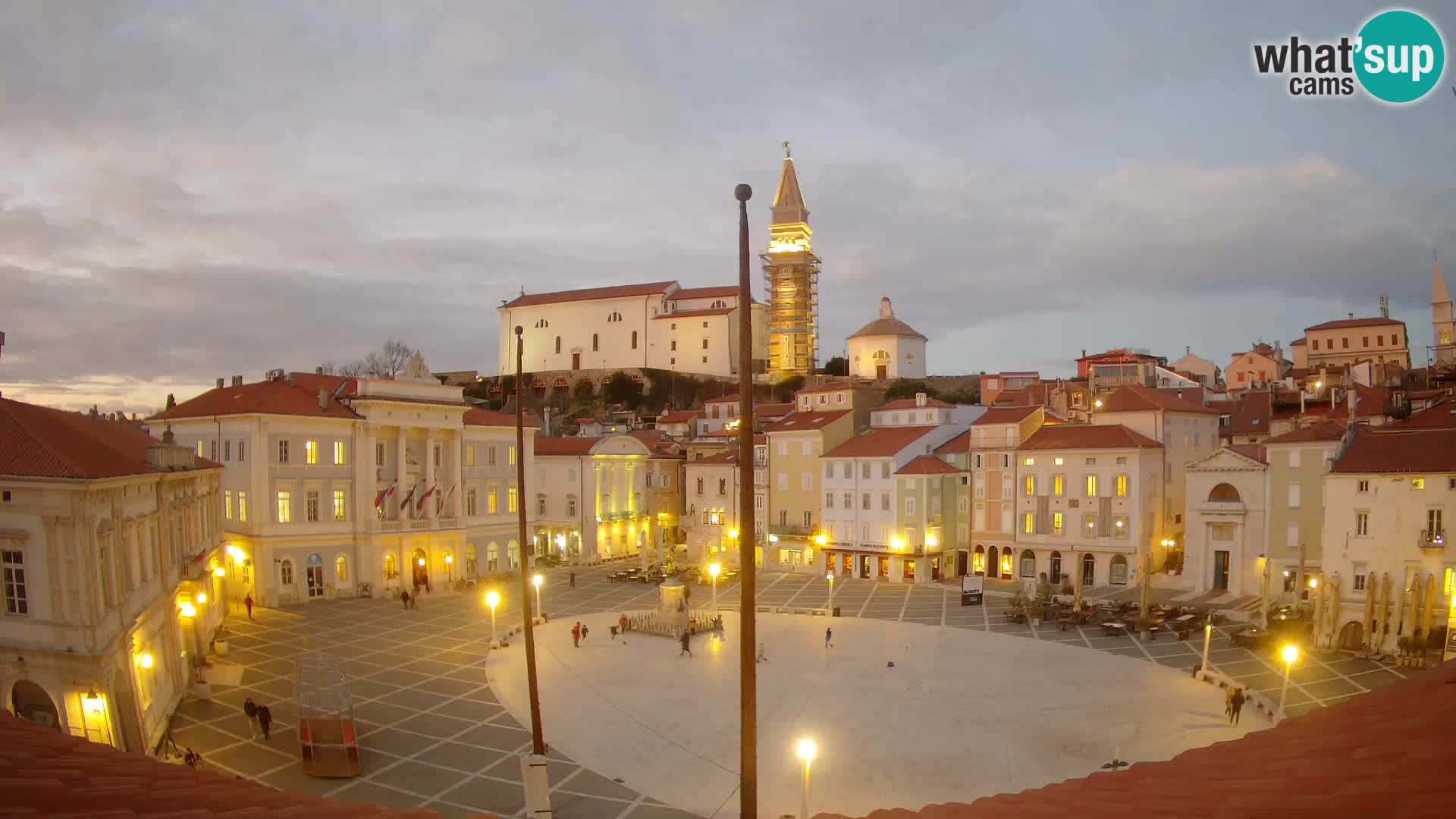 Live Webcam Piran – Tartini square – Art Hotel