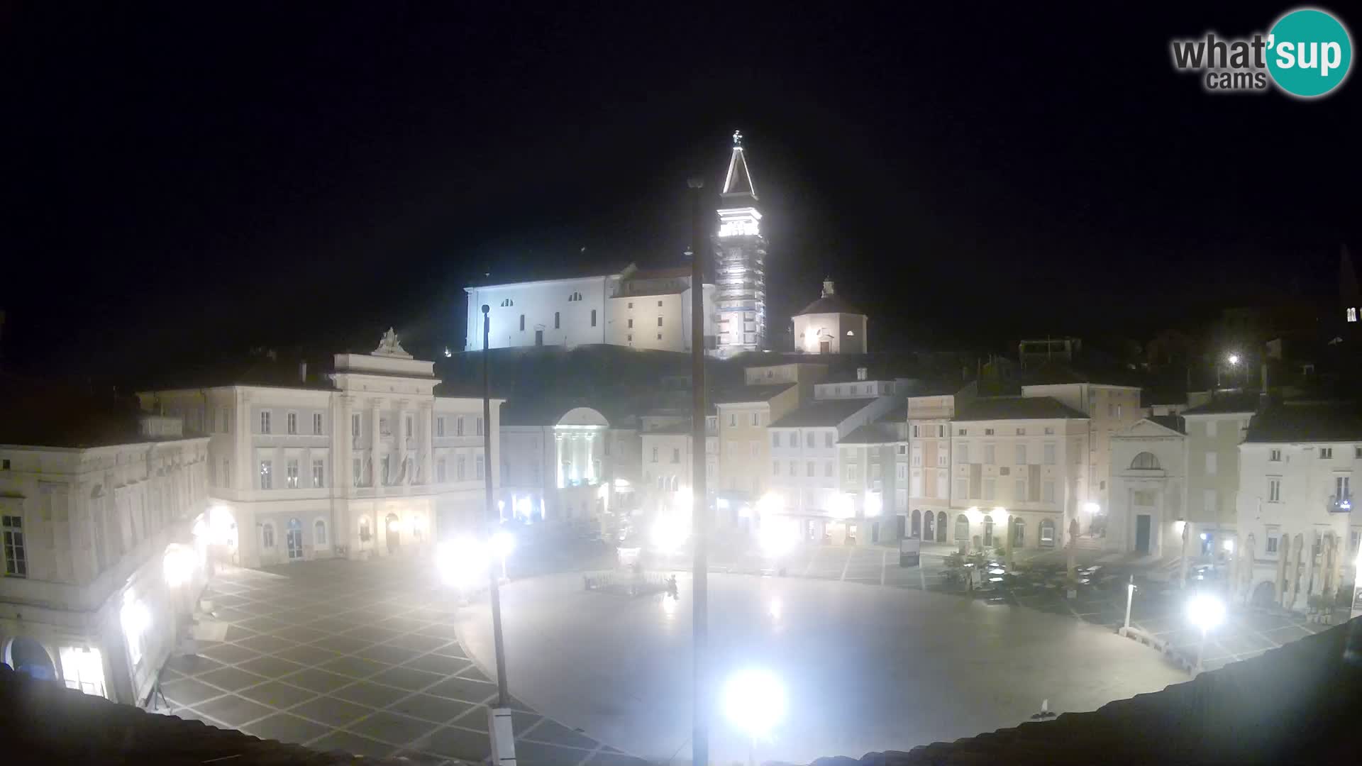 Webcam live Piran – Tartini Platz von “Mestna Kavarna”