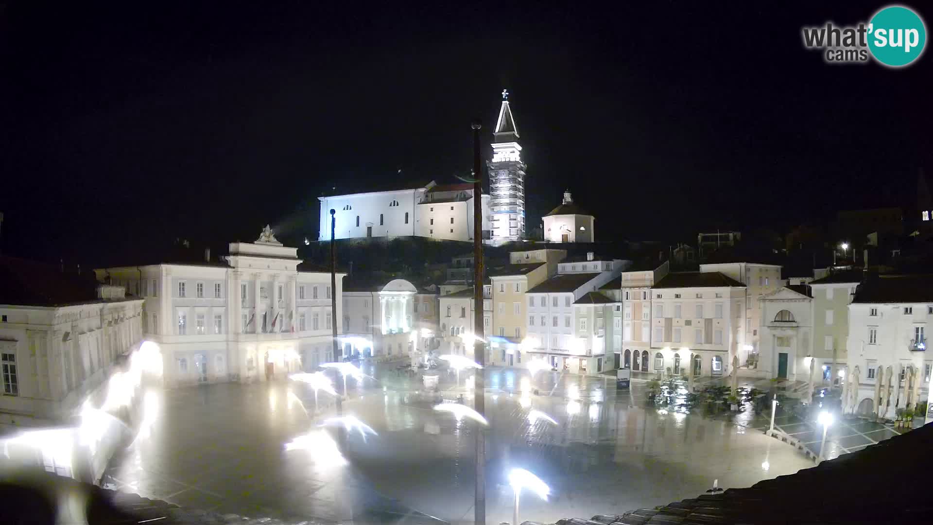 Webcam Pirano – Piazza Tartini dalla “Mestna Kavarna”