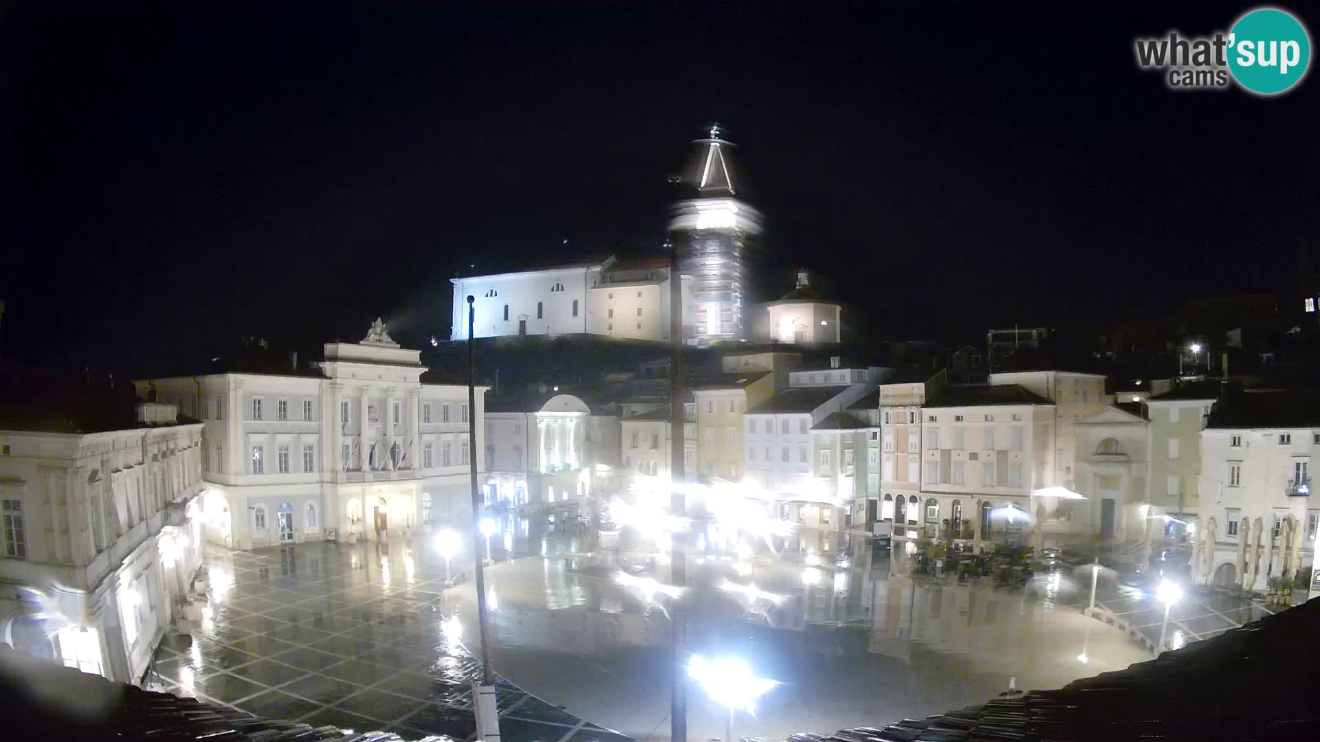 Webcam Pirano – Piazza Tartini dalla “Mestna Kavarna”