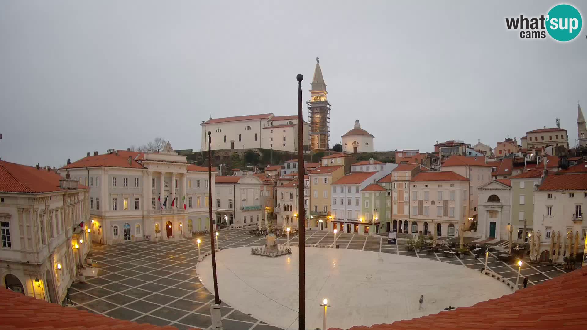 Webcam Piran – Tartini platz – Art Hotel Tartini