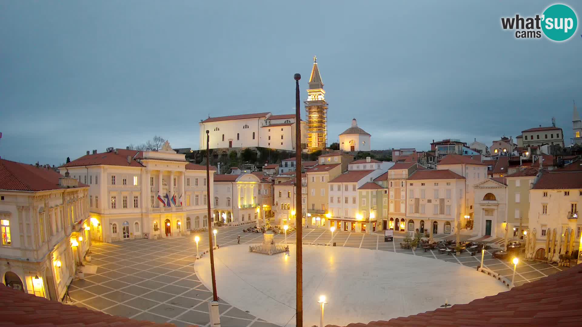 Webcam Piran – Plaza Tartini “Mestna Kavarna”