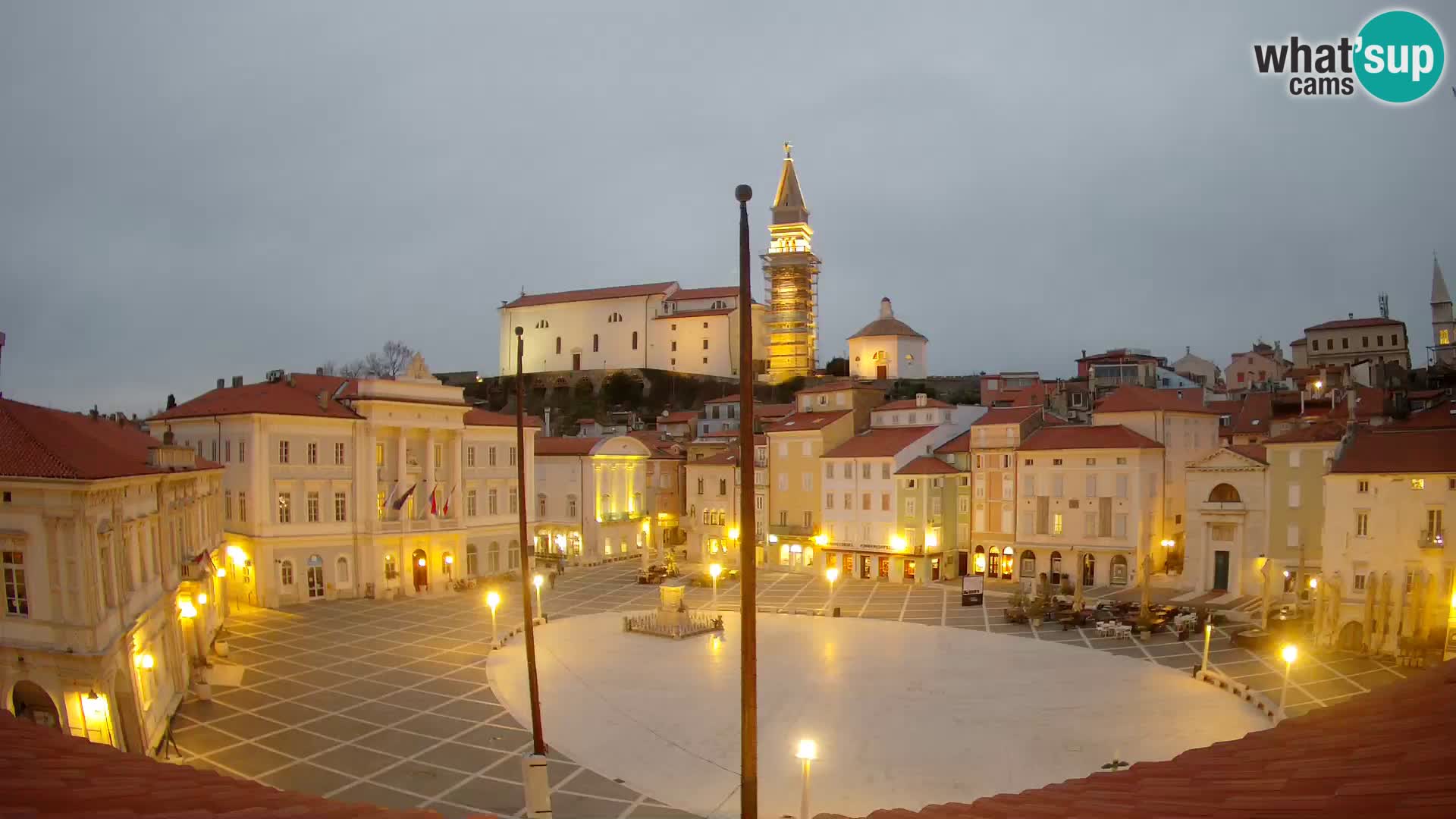 Webcam Live Piran – Carre Tartini “Mestna Kavarna”