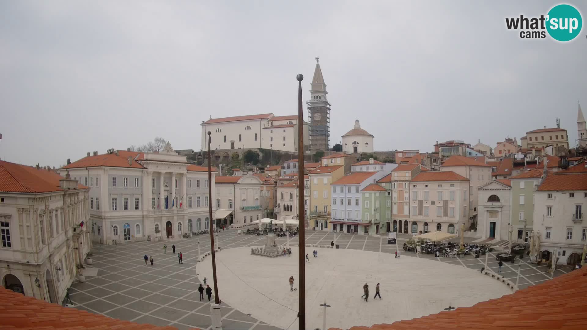 Webcam Pirano – Piazza Tartini dalla “Mestna Kavarna”