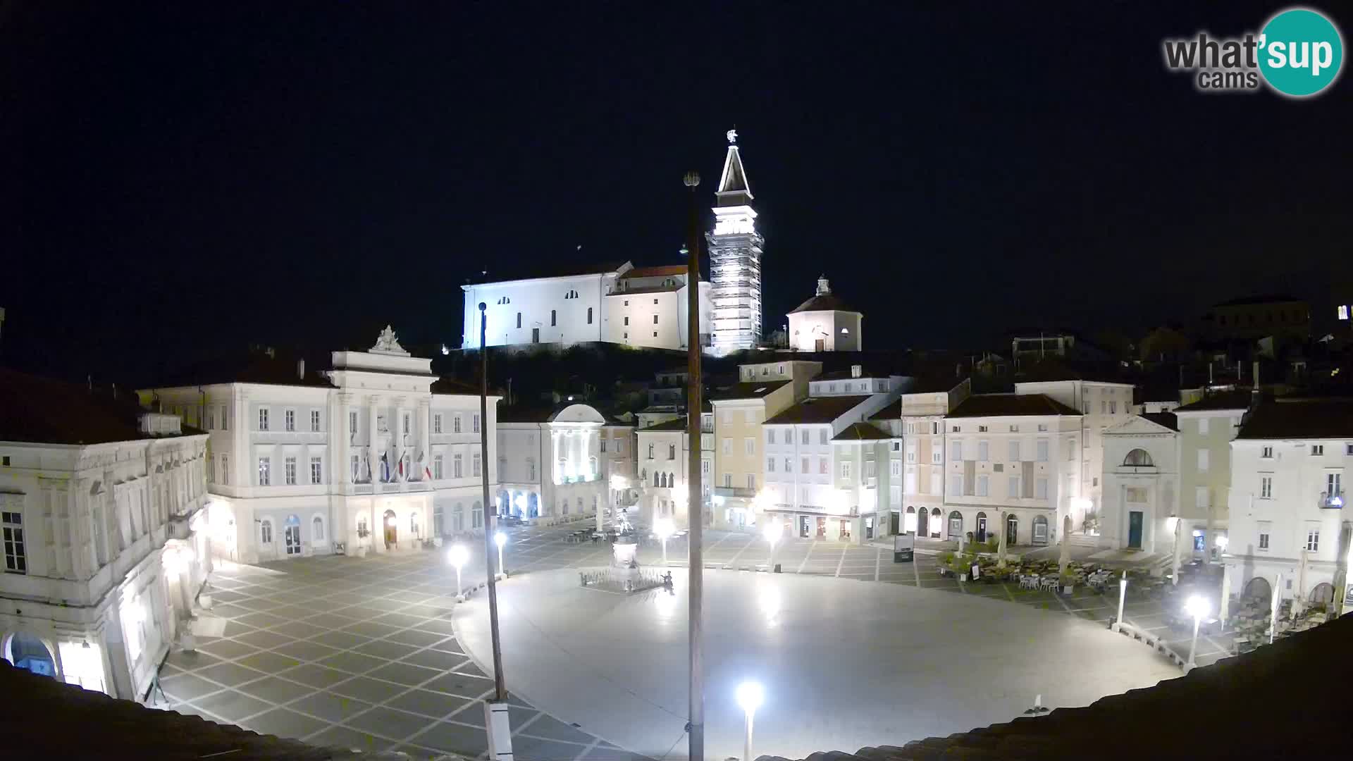 Webcam Live Pirano ( Piran )- Piazza Tartini