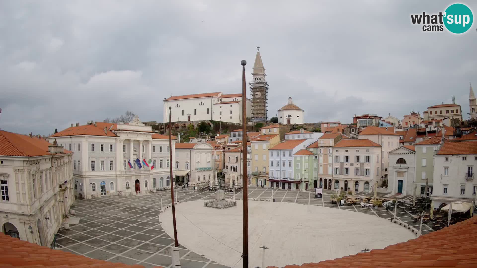 Webcam Live Pirano ( Piran )- Piazza Tartini