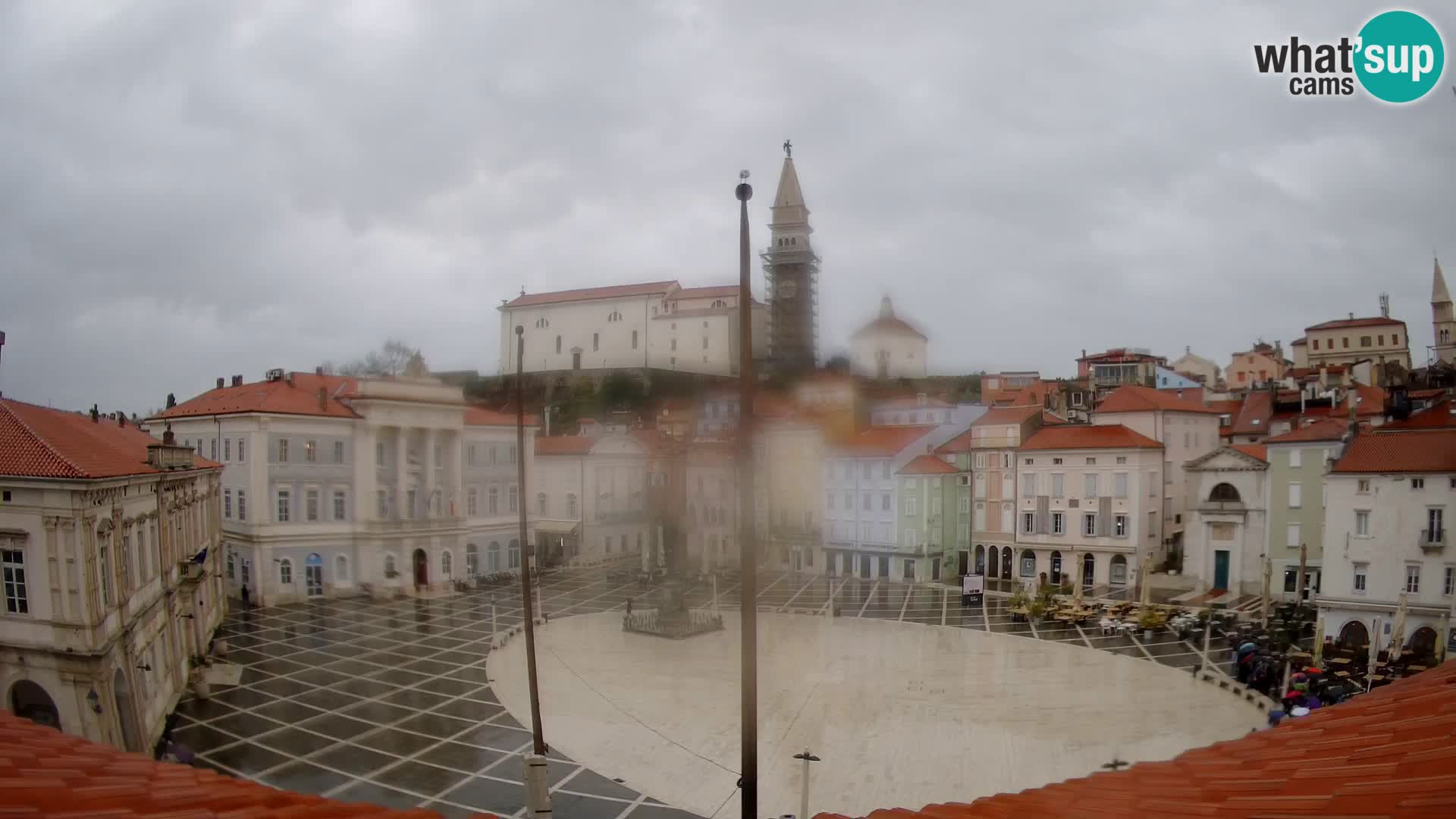 Webcam live Piran – Tartini Platz von “Mestna Kavarna”