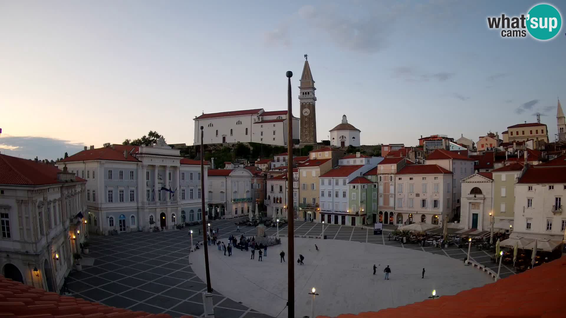 Webcam Pirano – Piazza Tartini dalla “Mestna Kavarna”