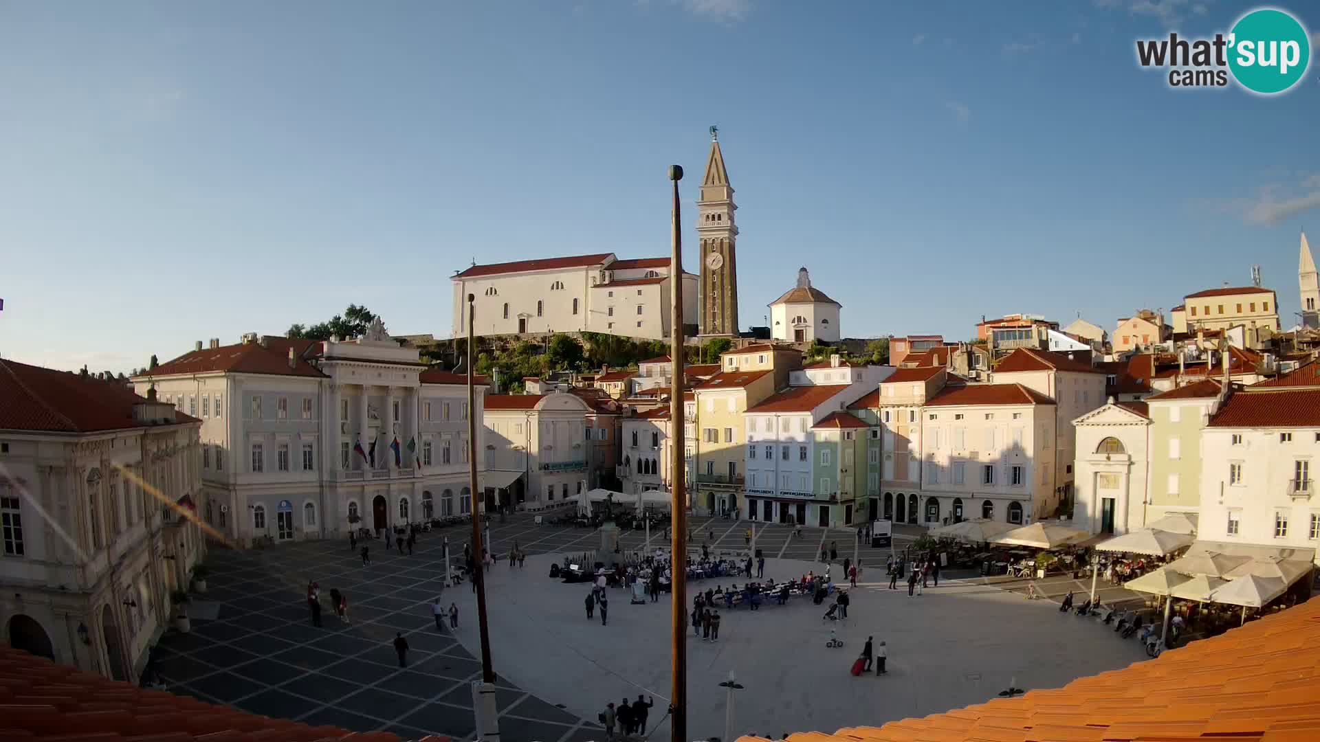 Webcam Live Piran – Carre Tartini “Mestna Kavarna”