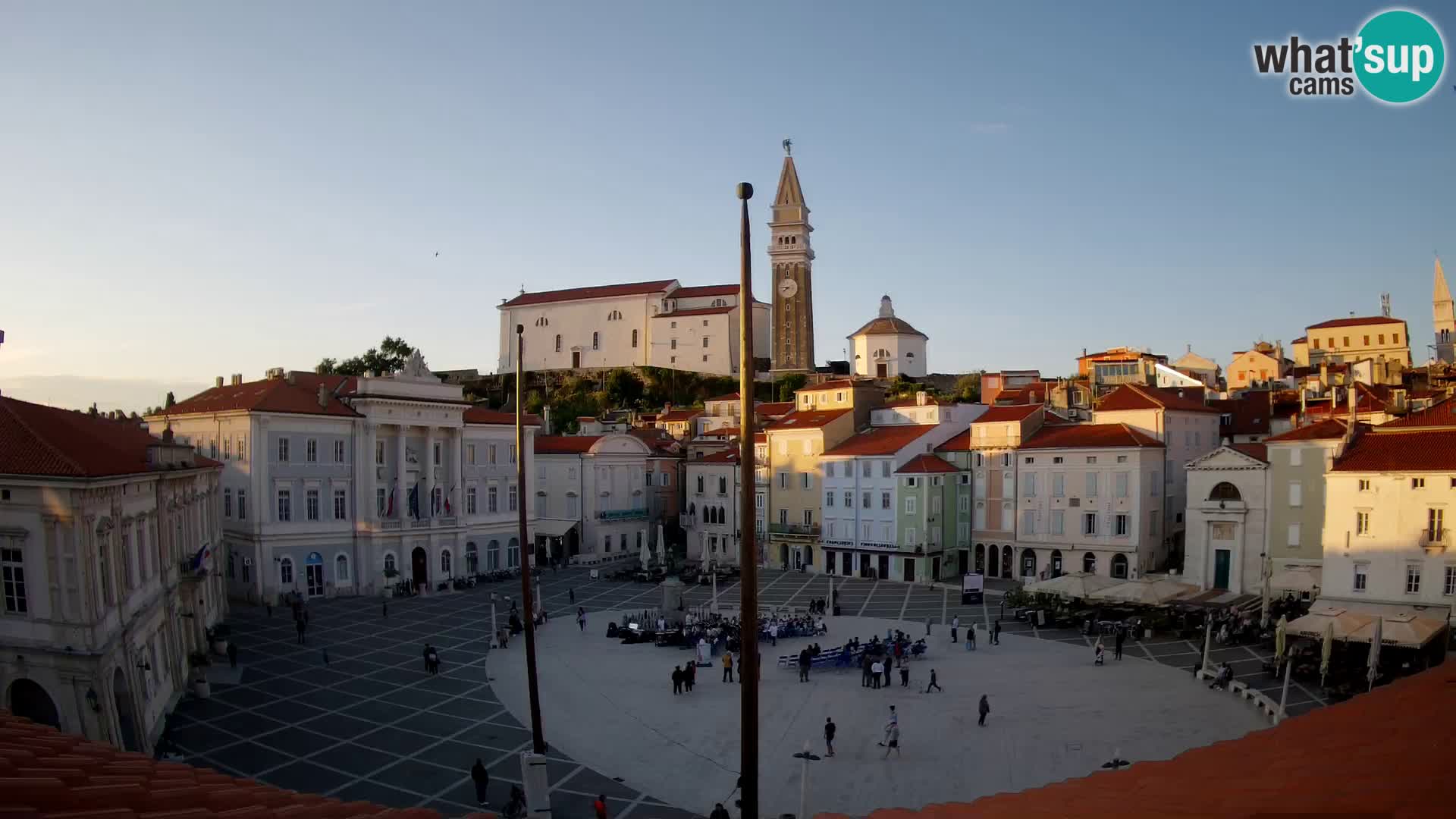 Kamera Piran v Živo – Tartinijev trg
