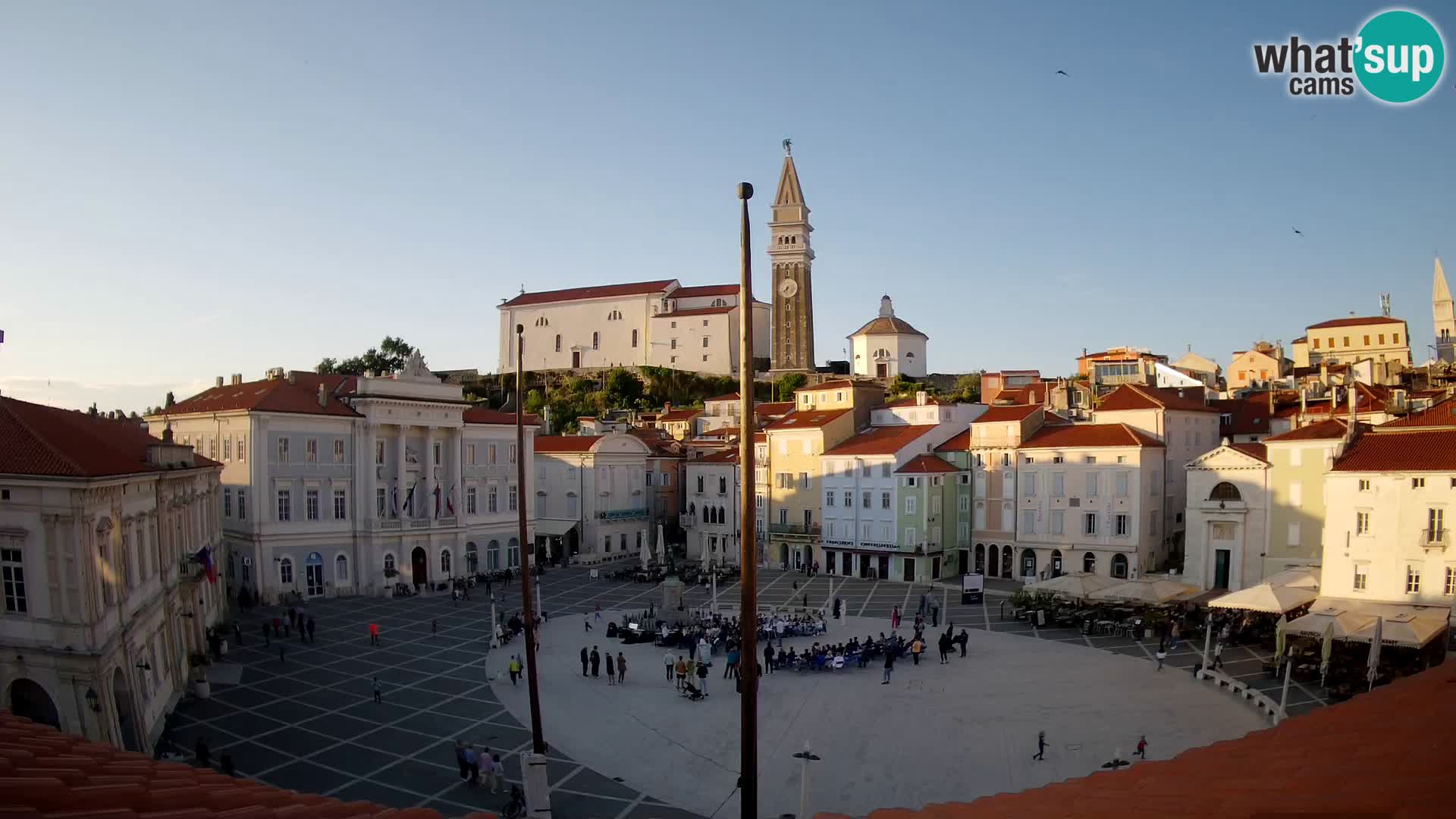 Live Webcam Piran – Tartini square – Art Hotel