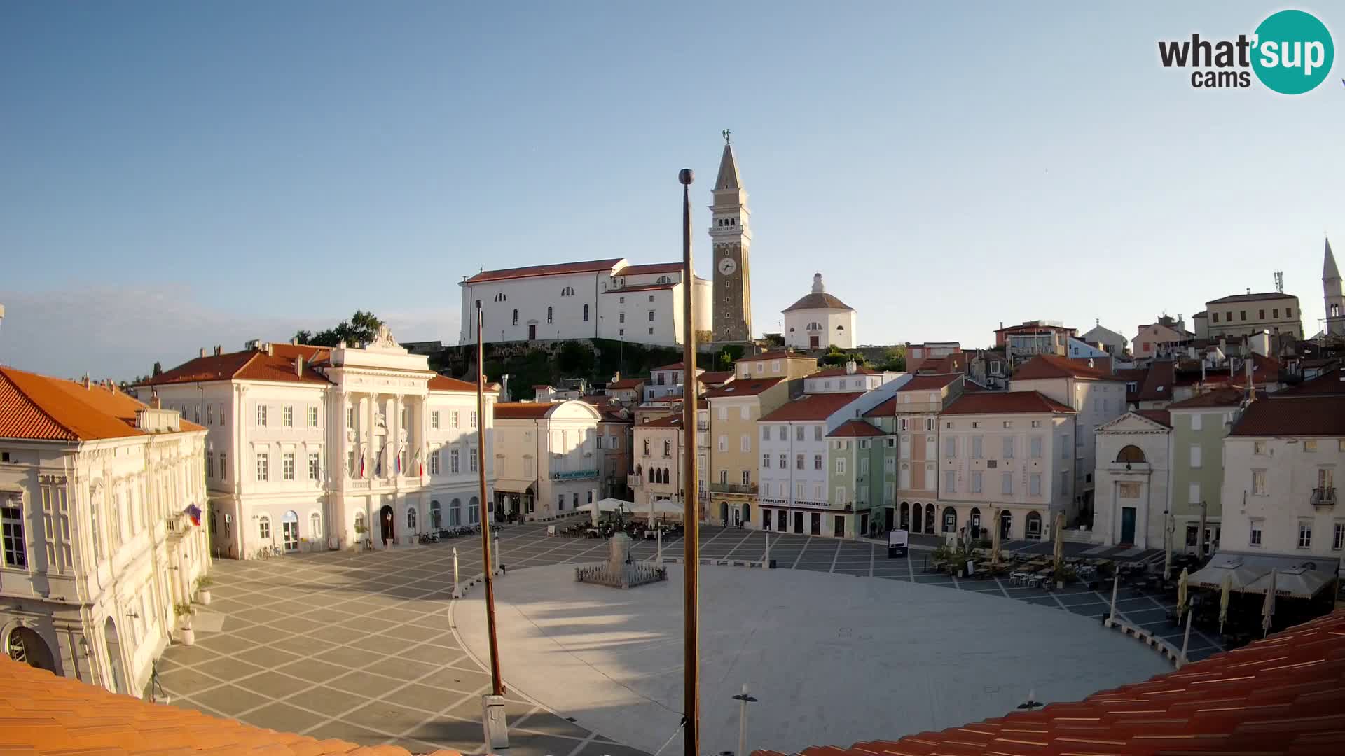 Webcam Live Piran – Carre Tartini “Mestna Kavarna”