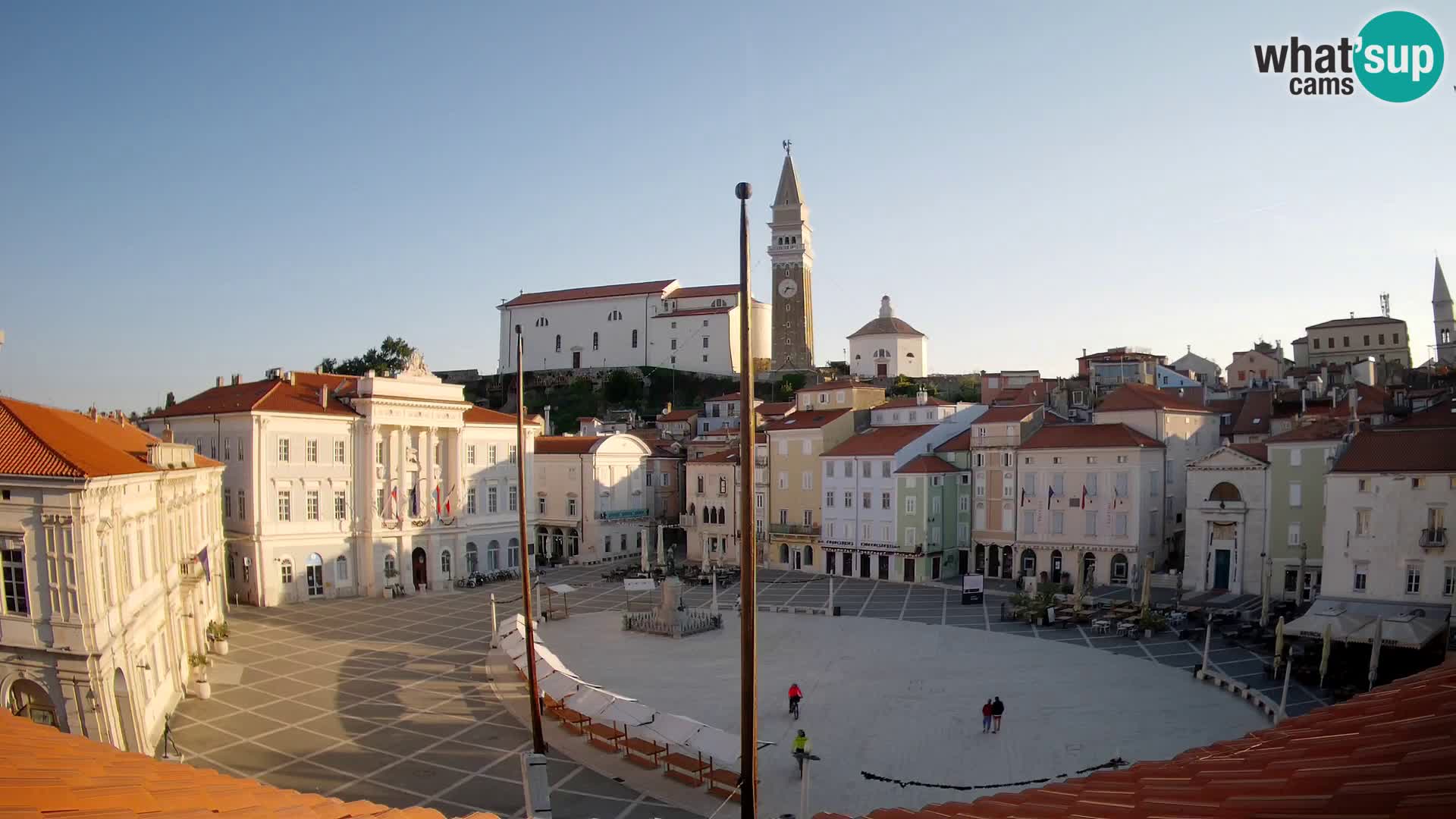 Webcam Pirano – Piazza Tartini dalla “Mestna Kavarna”