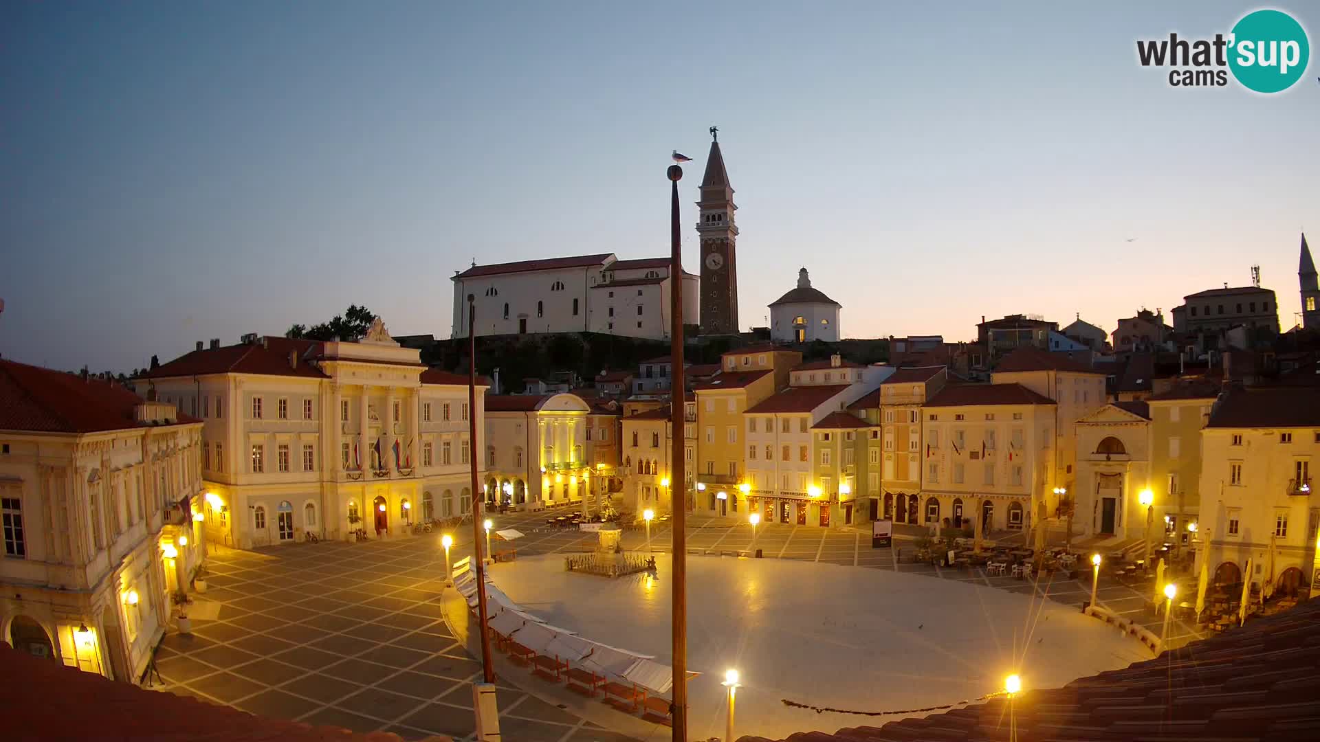 Webcam Live Piran – Carre Tartini “Mestna Kavarna”