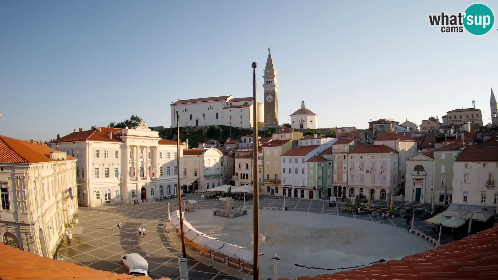 Webcam Piran – Plaza Tartini “Mestna Kavarna”